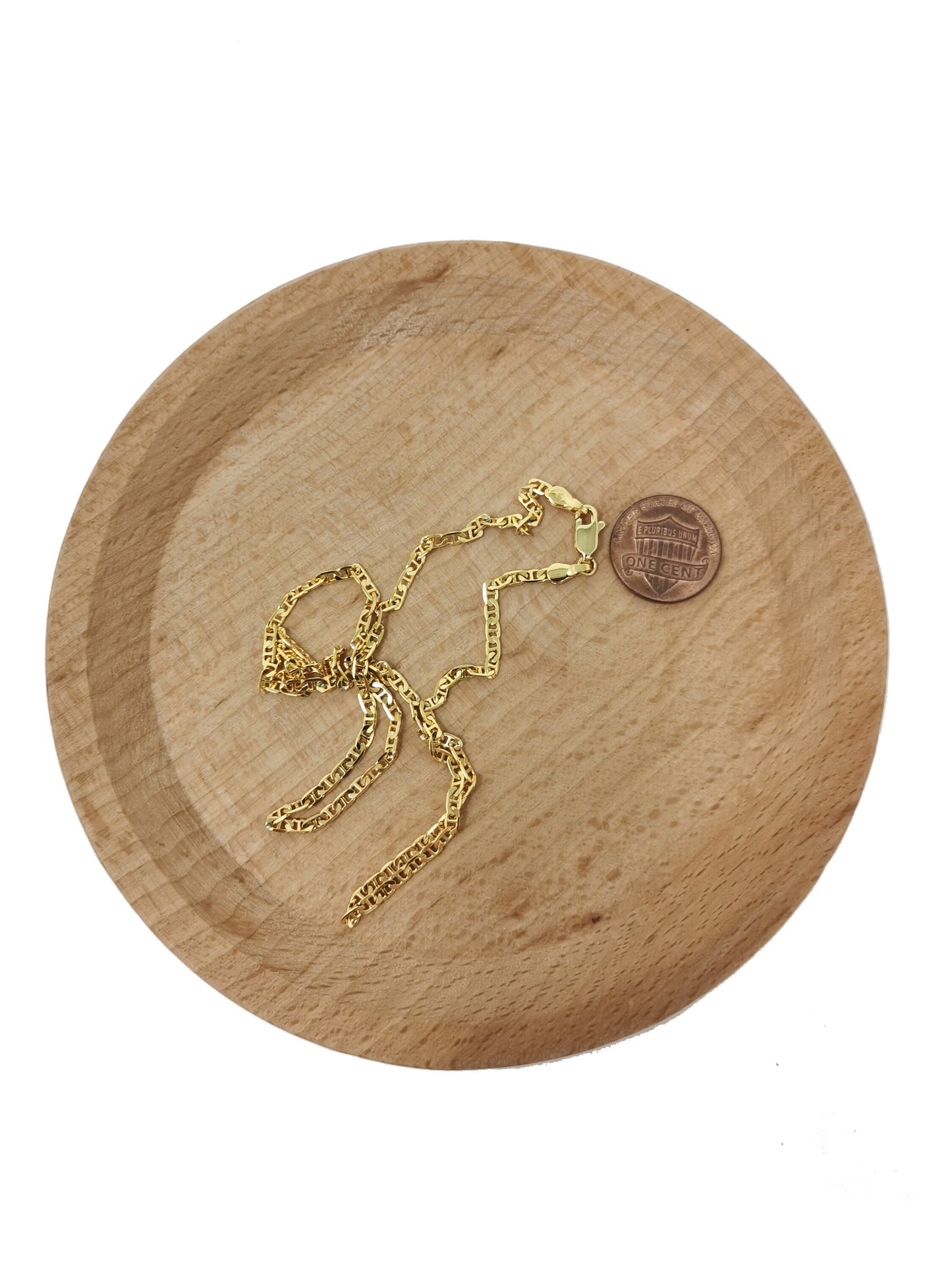 1pc 17.5'' Ready to Use 24K Gold Filled Unique Necklace Chain, Layering Unique Chain Dainty Necklace, Perfect for Pendant Necklace, CH-446