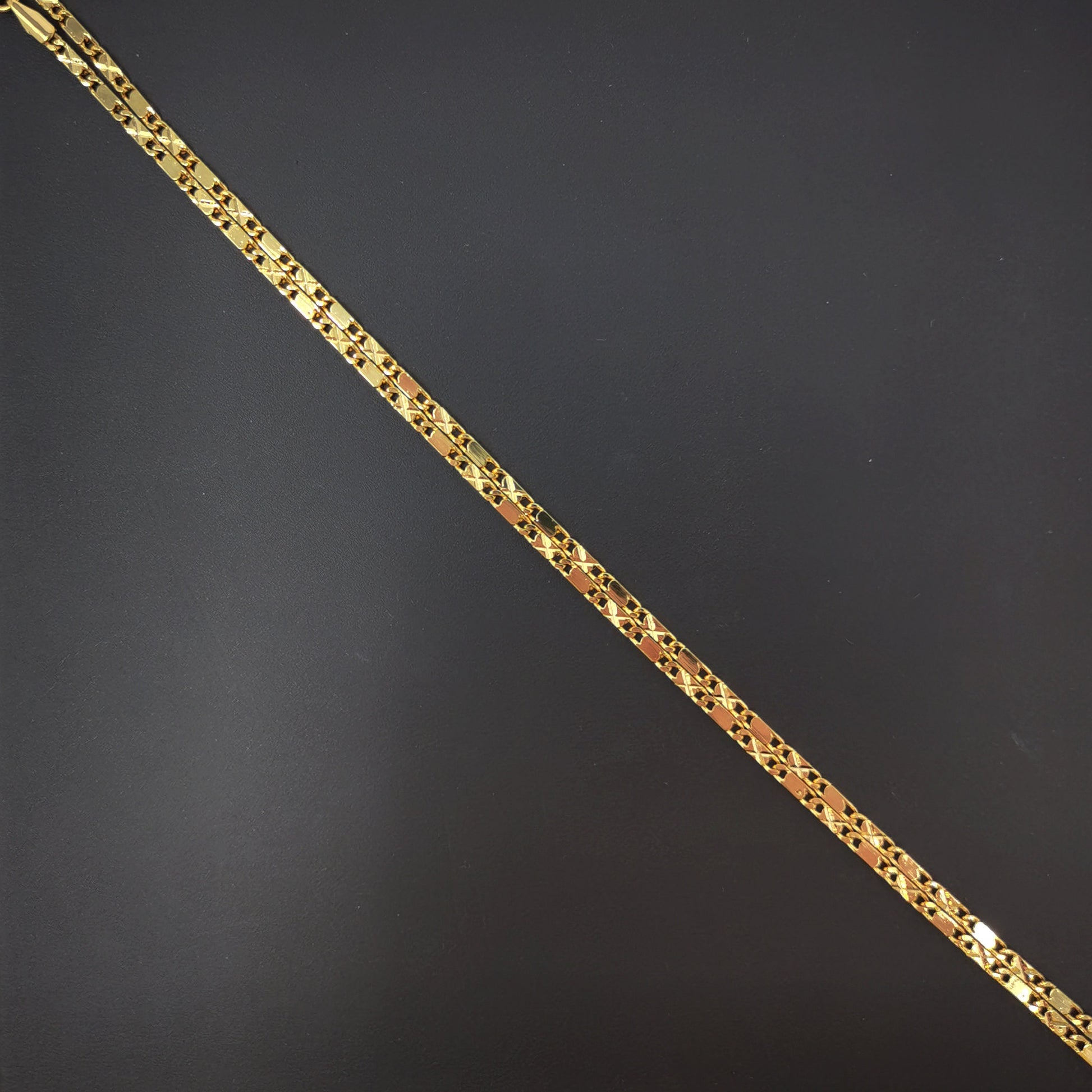 1pc 17.7'' Ready to Use 24K Gold Filled Unique Necklace Chain, Layering Unique Chain Dainty Necklace,Perfect for Pendant Charm Necklace, 454