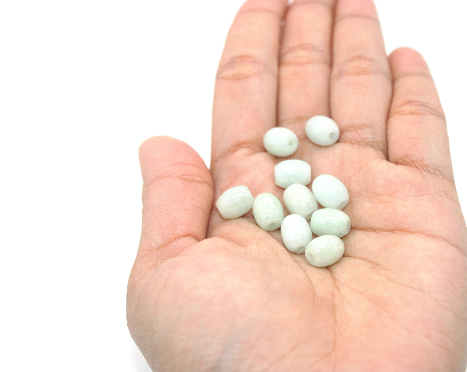1 pcs Natural Oval Light Green Aventurine Beads, Great Quality, Natural Gemstone for Jewellery Making. Supplies for DIY Necklace Bracelets