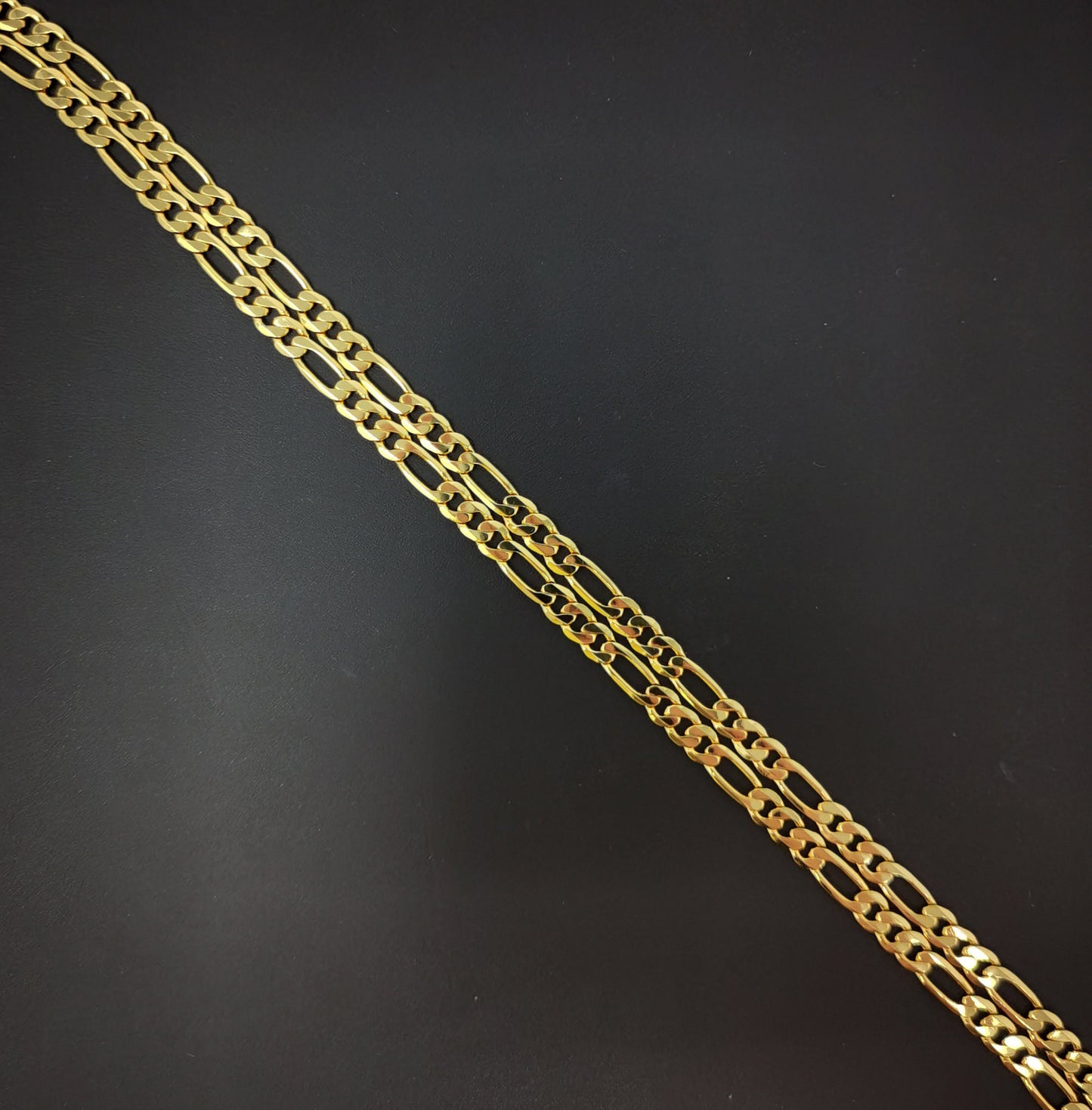 1pc 17.7'' Ready to Use Gold Figaro Necklace Chain, Layering Figaro Chain Dainty Necklace, Perfect for Pendant Charm Necklace, 457