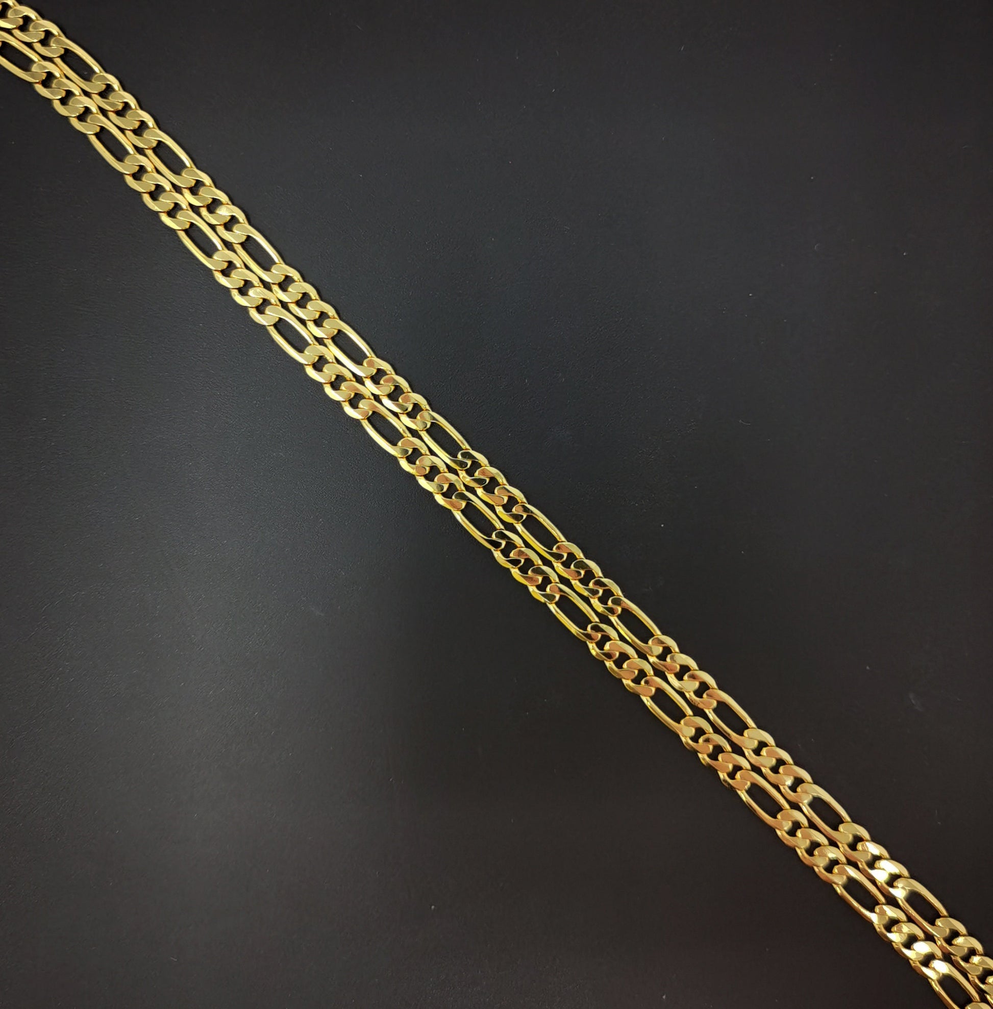 1pc 17.7'' Ready to Use Gold Figaro Necklace Chain, Layering Figaro Chain Dainty Necklace, Perfect for Pendant Charm Necklace, 457