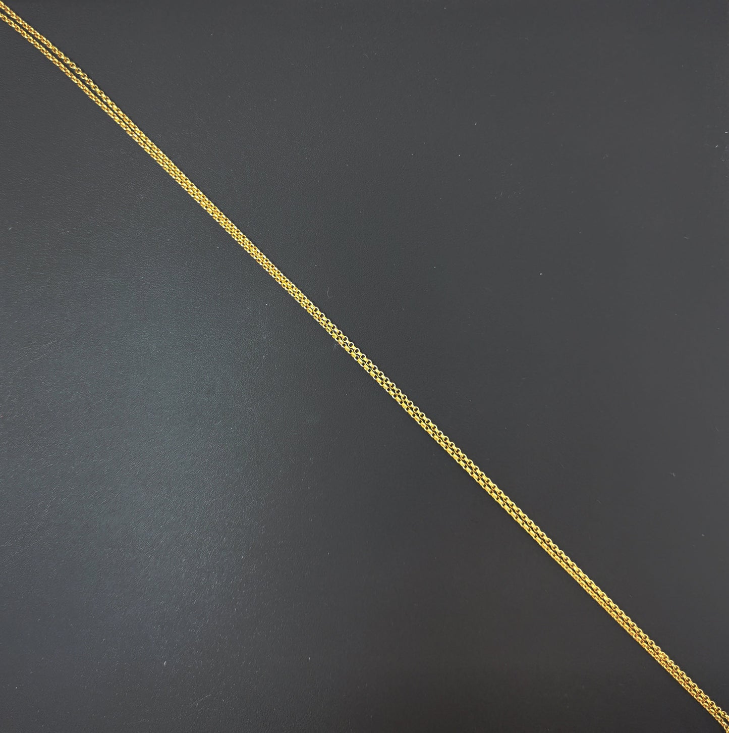 19.6'' Ready to Use 24K Gold Filled Thin Rolo Necklace Chain, Layering Rolo Chain Dainty Necklace, For Pendant Charm Necklace Making, 474