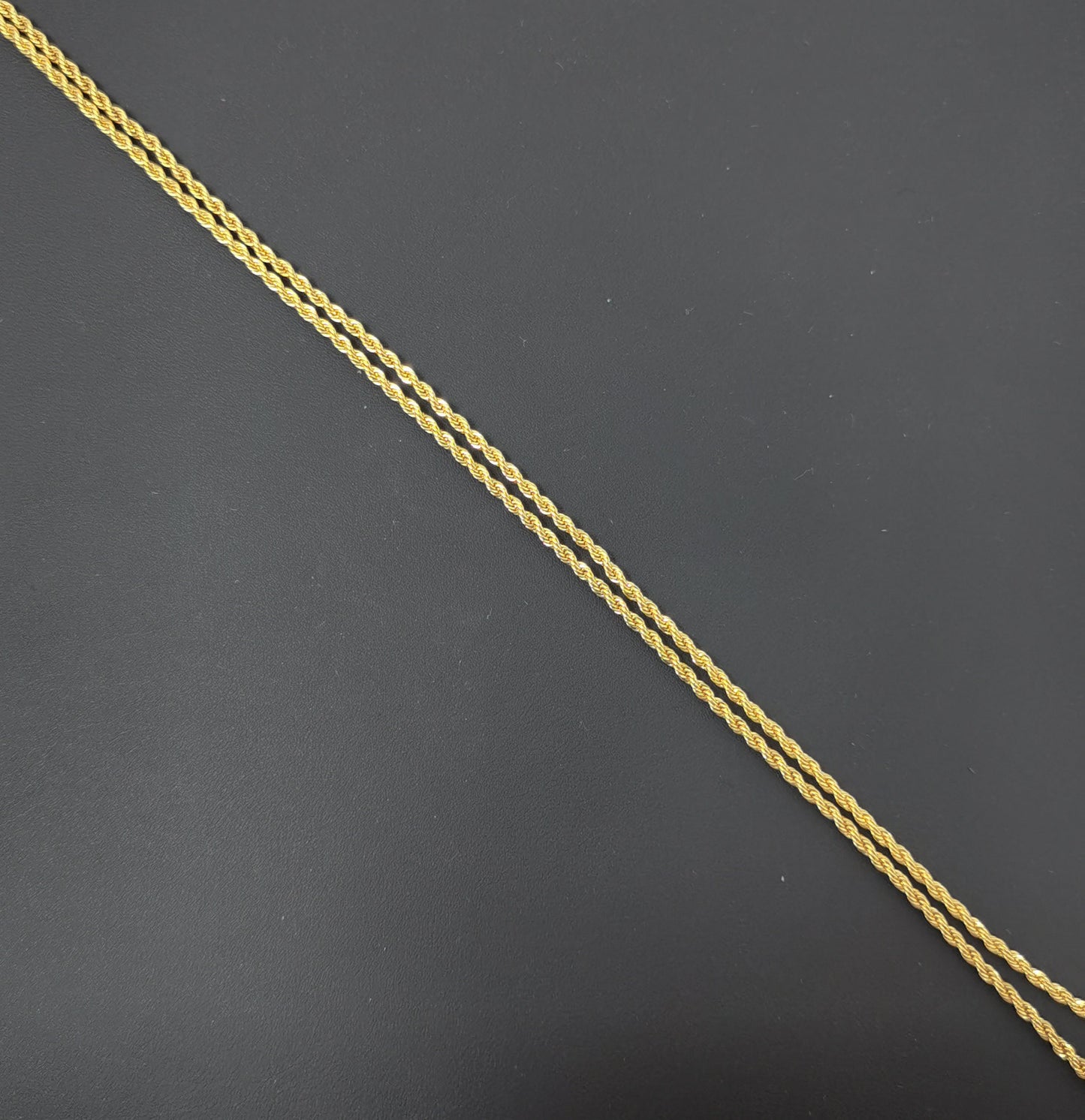 1pc 19.5'' Ready to Use 24K Gold Rope Necklace Chain, Layering Rope Chain Dainty Necklace, For Pendant Charm Necklace, CH-392