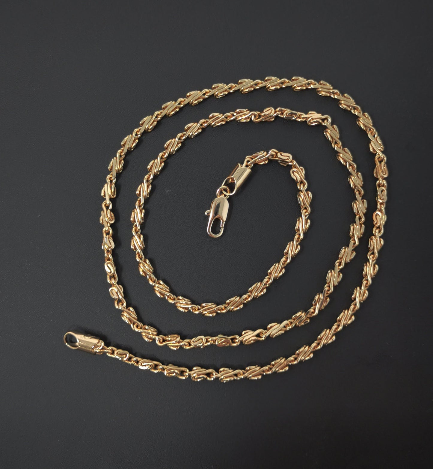 1pc 21.6'' Ready to Use 18K Gold Filled Unique Necklace Chain, Layering Unique Chain Dainty Necklace, Perfect for Pendant Charm Necklace,485