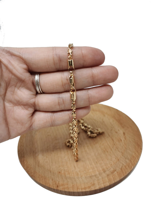 1pc 21.6'' Ready to Use 18K Gold Filled Unique Necklace Chain, Layering Unique Chain Dainty Necklace, Perfect for Pendant Charm Necklace,485