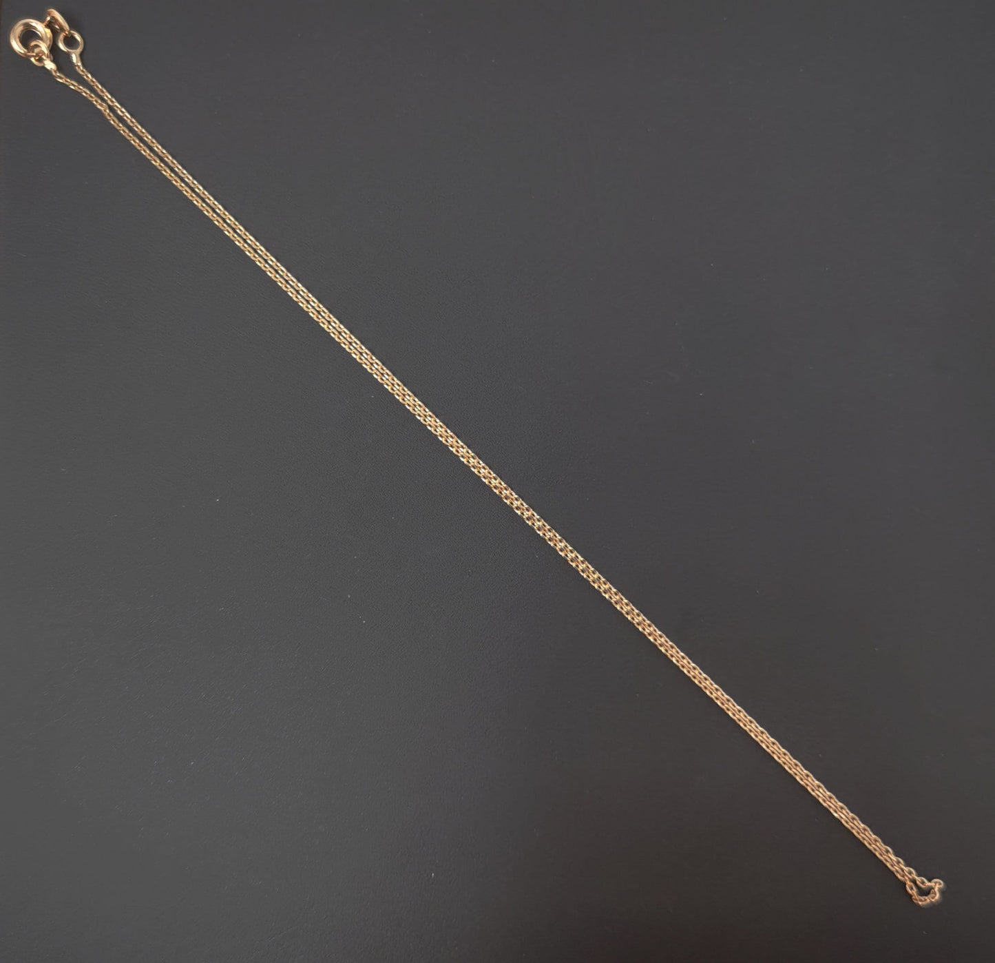 1pc 13.7'' Ready to Use 18K Gold Filled Thin Rolo Necklace Chain, Layering Rolo Chain Dainty Necklace, For Pendant Charm Necklace Making 497