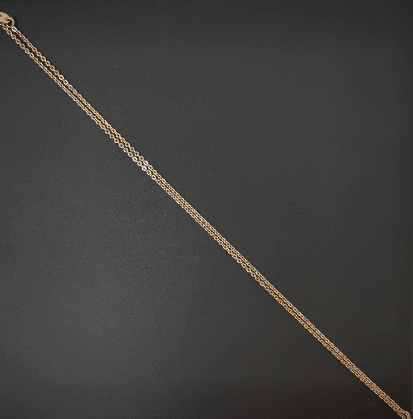 1pc 15.7'' Ready to Use 18K Gold Filled Thin Rolo Necklace Chain, Layering Rolo Chain Dainty Necklace,For Pendant Charm Necklace Making, 505