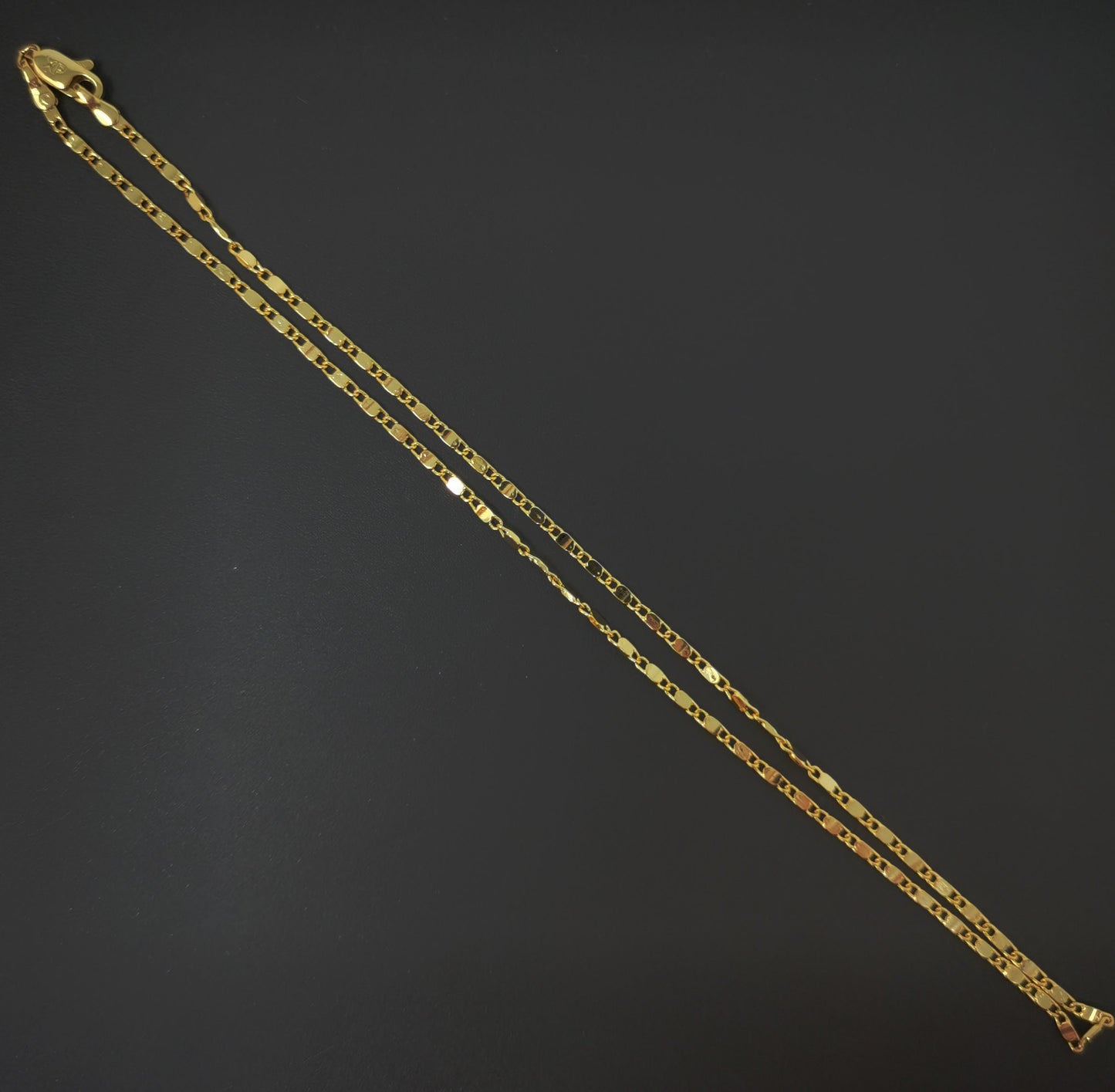 1pc 13.7'' Ready to Use 24K Gold Filled Unique Necklace Chain, Layering Plate Lock Chain Dainty Necklace, Perfect Pendant Charm Necklace 507