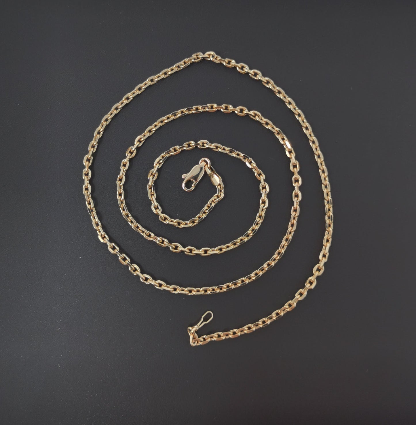 1pc 20.5'' Ready to Use 18K Gold Filled Thin Rolo Necklace Chain, Layering Rolo Chain Dainty Necklace, Pendant Charm Necklace Making, CH-521