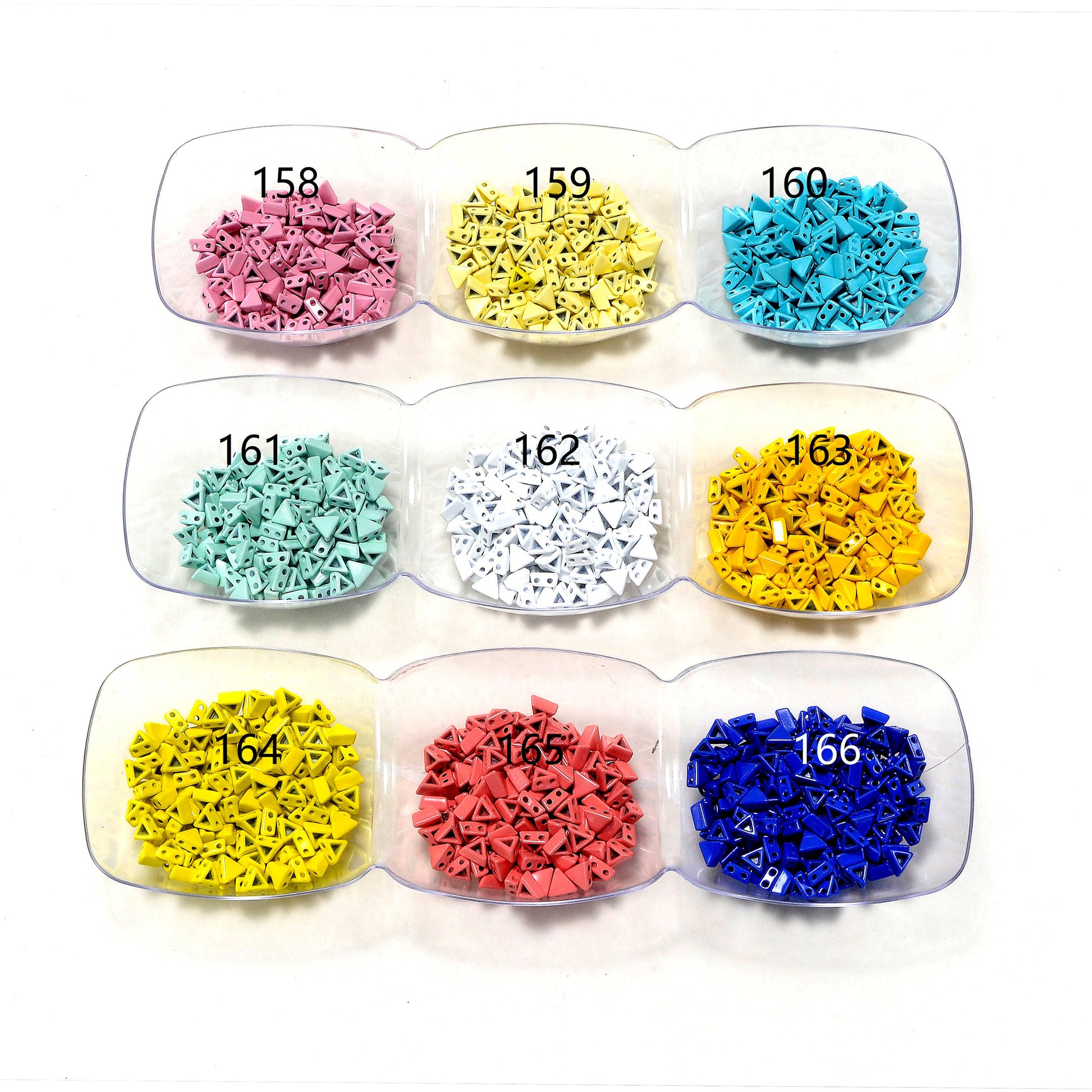 Enamel Tile Beads, Equilateral triangle 2-Hole Bead for Bracelets, New Fashion Enamel Tile Tila Bead Jewelry Making Supply Wholesale 5/10 PC