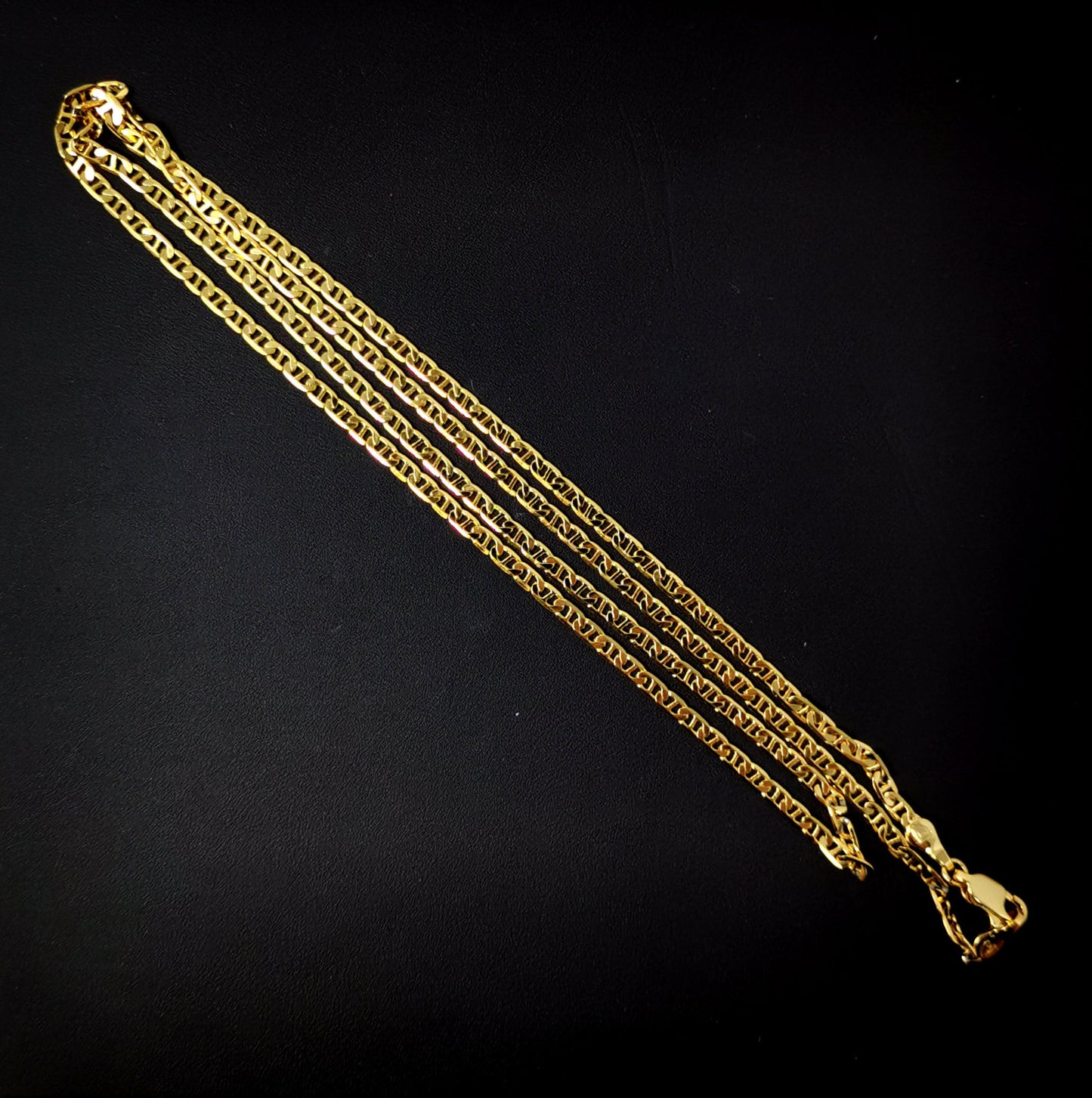 1pc 23.5'' Ready to Use 24K Gold Anchor Necklace Chain, Layering Anchor Chain Dainty Necklace, For Pendant Charm Necklace Making,399