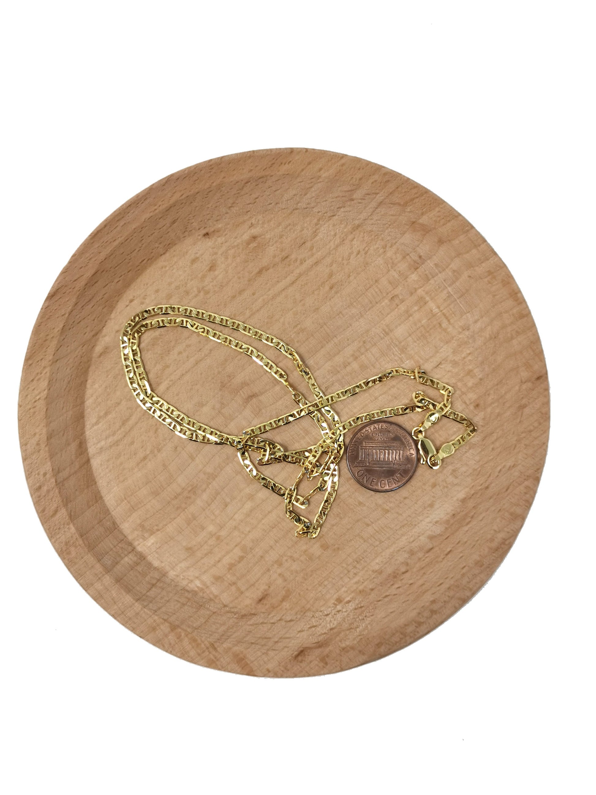 1pc 23.5'' Ready to Use 24K Gold Anchor Necklace Chain, Layering Anchor Chain Dainty Necklace, For Pendant Charm Necklace Making,399