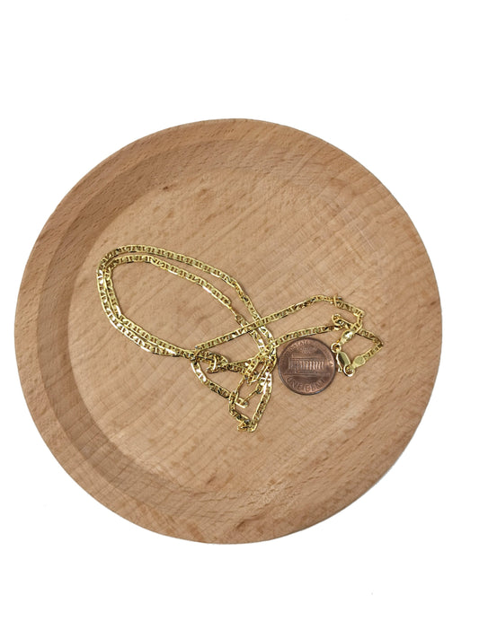 1pc 23.5'' Ready to Use 24K Gold Anchor Necklace Chain, Layering Anchor Chain Dainty Necklace, For Pendant Charm Necklace Making,399