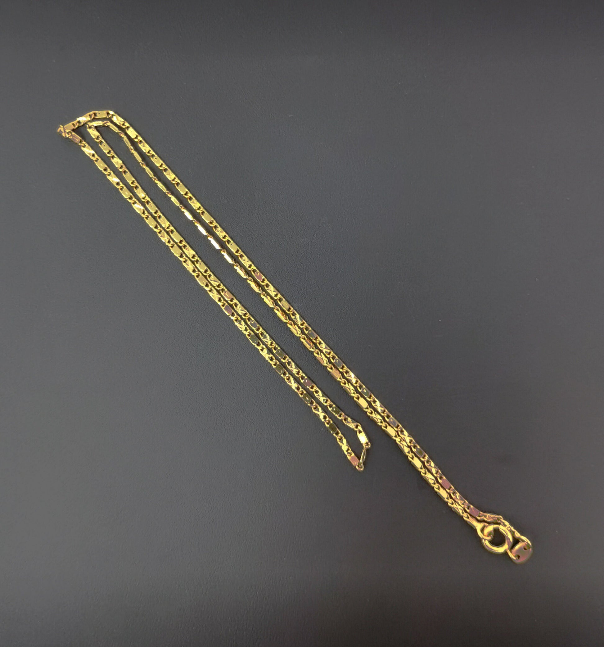 1pc 17.7'' Ready to Use Gold Filled Unique Necklace Chain, Layering Unique Chain Dainty Necklace, Perfect for Pendant Charm Necklace, CH-437