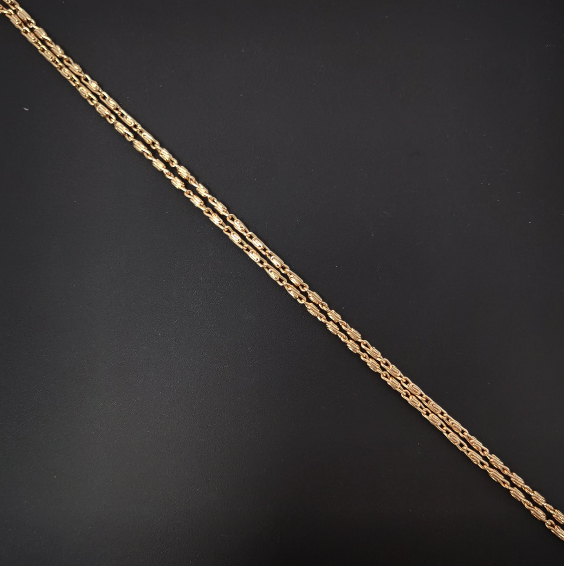1pc 17.7'' Ready to Use 18K Gold Unique Necklace Chain, Layering Unique Chain Dainty Necklace, Perfect for Pendant Charm Necklace,441