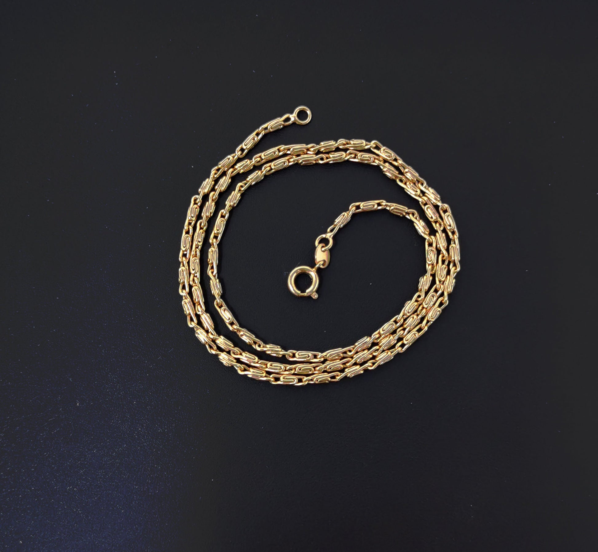1pc 17.7'' Ready to Use 18K Gold Unique Necklace Chain, Layering Unique Chain Dainty Necklace, Perfect for Pendant Charm Necklace,441