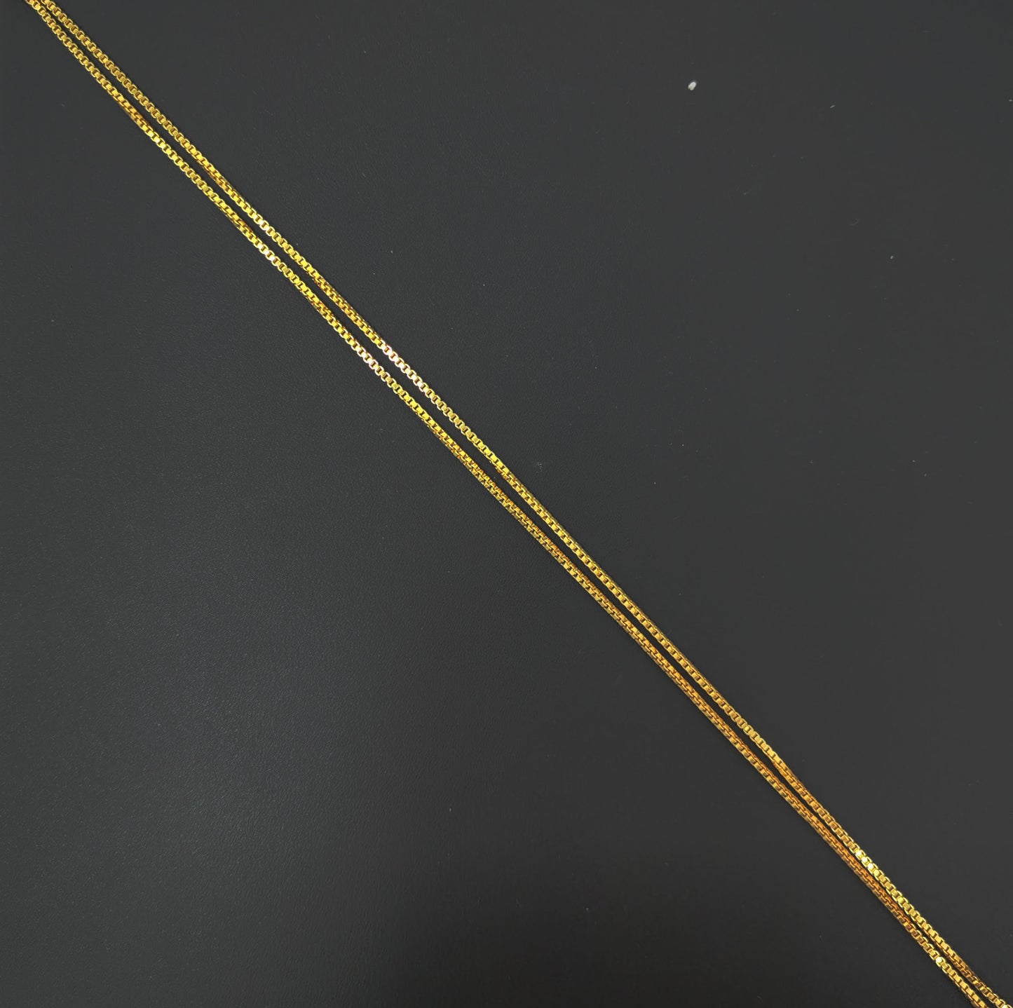 1pc 18'' ready to wear Gold Square Box Chain Necklace, Layering Dainty Box Chain For Jewelry Making with Pendant Charm ,968