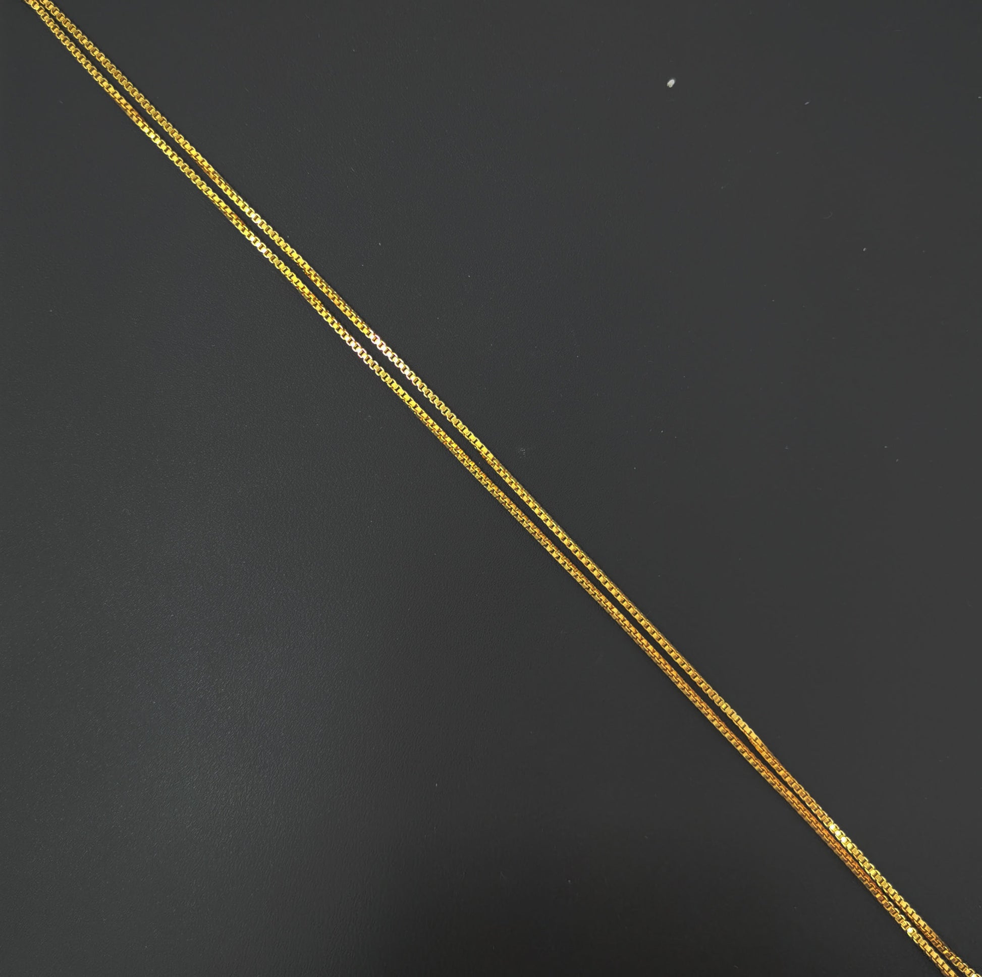 1pc 18'' ready to wear Gold Square Box Chain Necklace, Layering Dainty Box Chain For Jewelry Making with Pendant Charm ,968