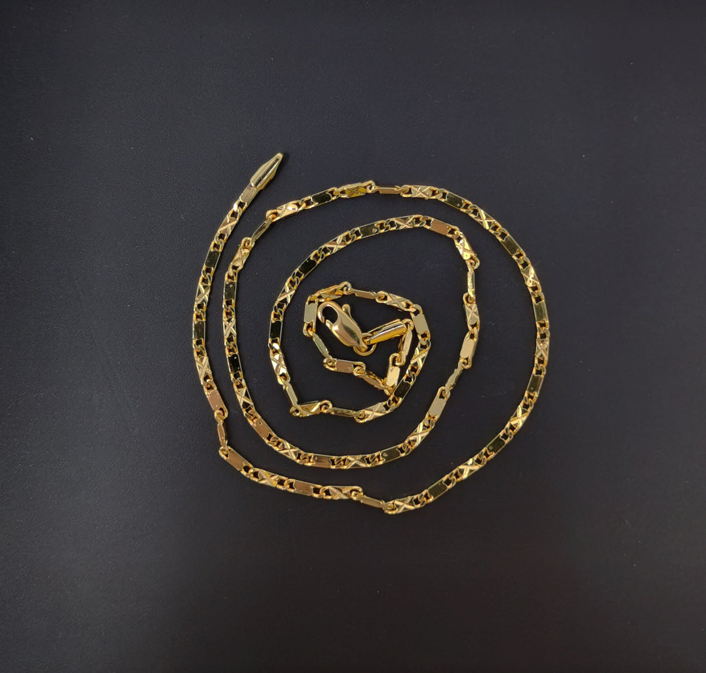 1pc 17.7'' Ready to Use 24K Gold Filled Unique Necklace Chain, Layering Unique Chain Dainty Necklace,Perfect for Pendant Charm Necklace, 454