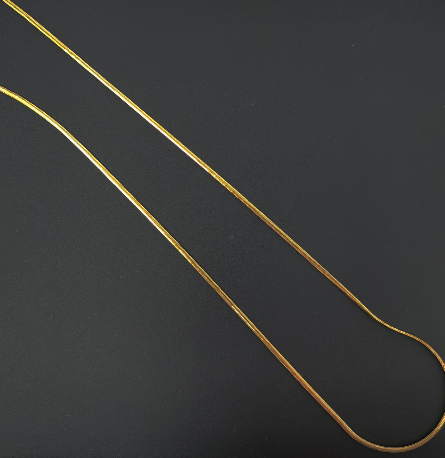 1pc 13.9'' Ready to Use 24K Gold Filled Cocoon Necklace Chain, Layer Snake Chain Dainty Necklace, For Pendant Charm Necklace Making, 861