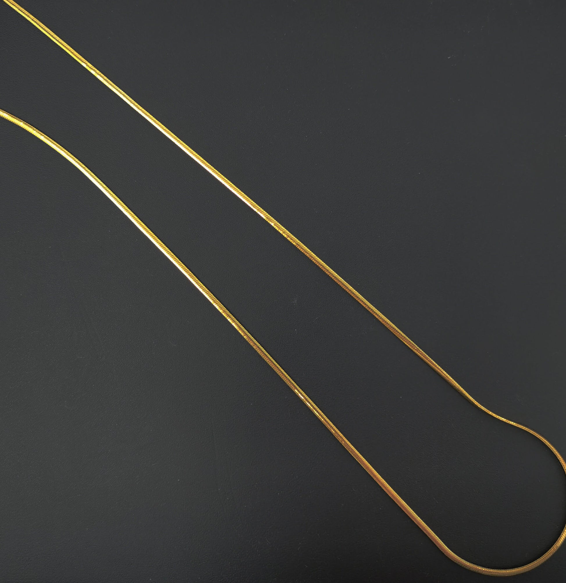 1pc 13.9'' Ready to Use 24K Gold Filled Cocoon Necklace Chain, Layer Snake Chain Dainty Necklace, For Pendant Charm Necklace Making, 861