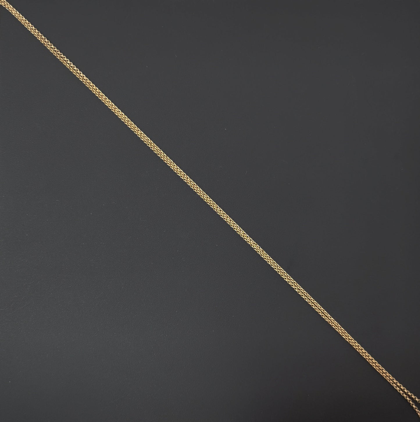 1pc 21.6'' Ready to Use 18K Gold Filled Thin Rolo Necklace Chain, Layering Rolo Chain Dainty Necklace, For Pendant Charm Necklace Making-490