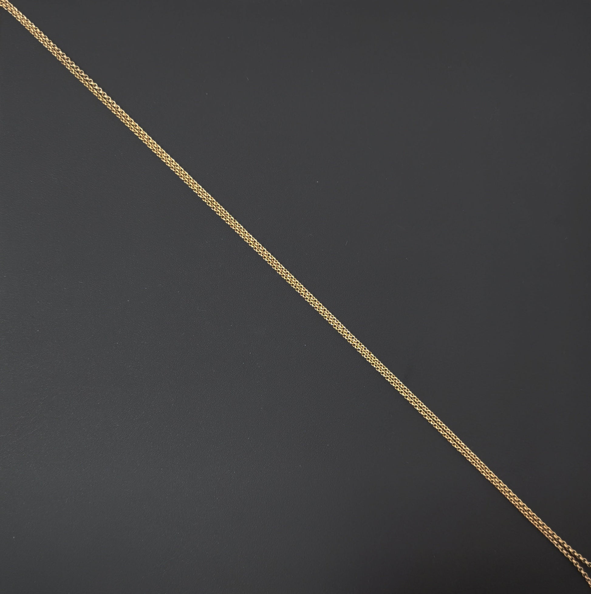 1pc 21.6'' Ready to Use 18K Gold Filled Thin Rolo Necklace Chain, Layering Rolo Chain Dainty Necklace, For Pendant Charm Necklace Making-490