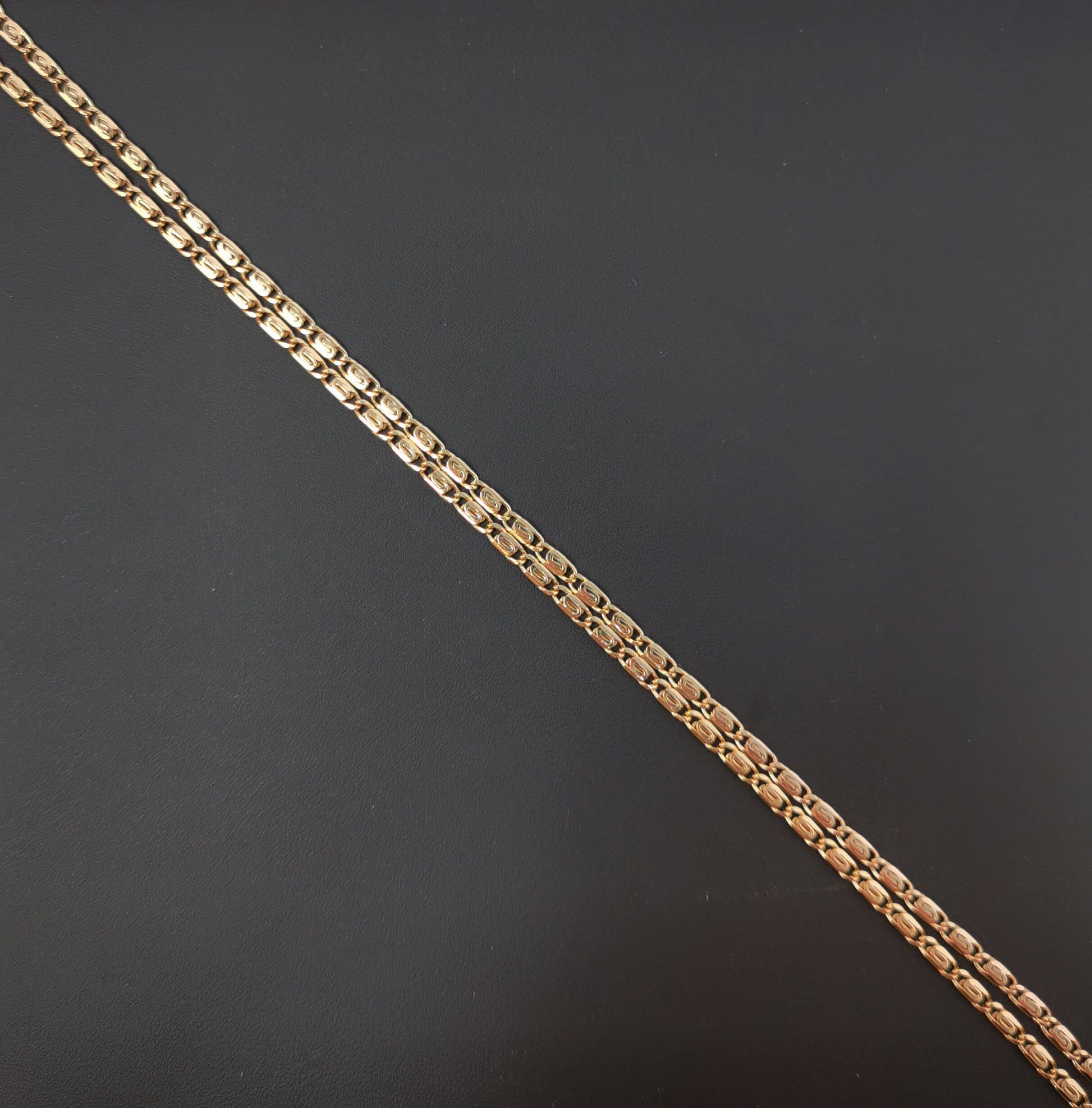 1pc 21.6'' Ready to Use Gold Unique Necklace Chain, Layering Unique Chain Dainty Necklace, Perfect for Pendant Charm Necklace, 491