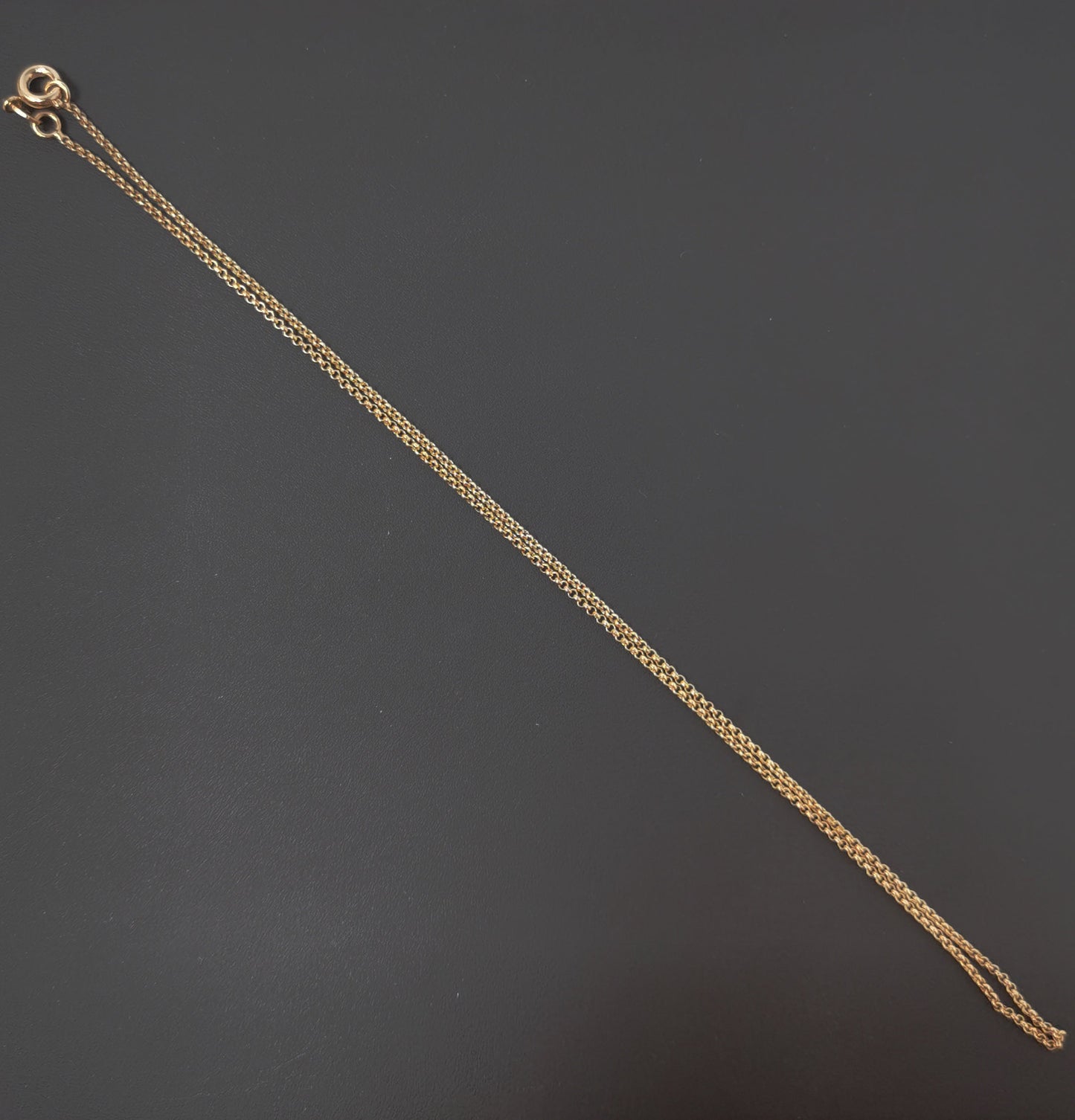 1pc 13.7'' Ready to Use 18K Gold Thin Rolo Necklace Chain, Layering Rolo Chain Dainty Necklace, For Pendant Charm Necklace Making,499