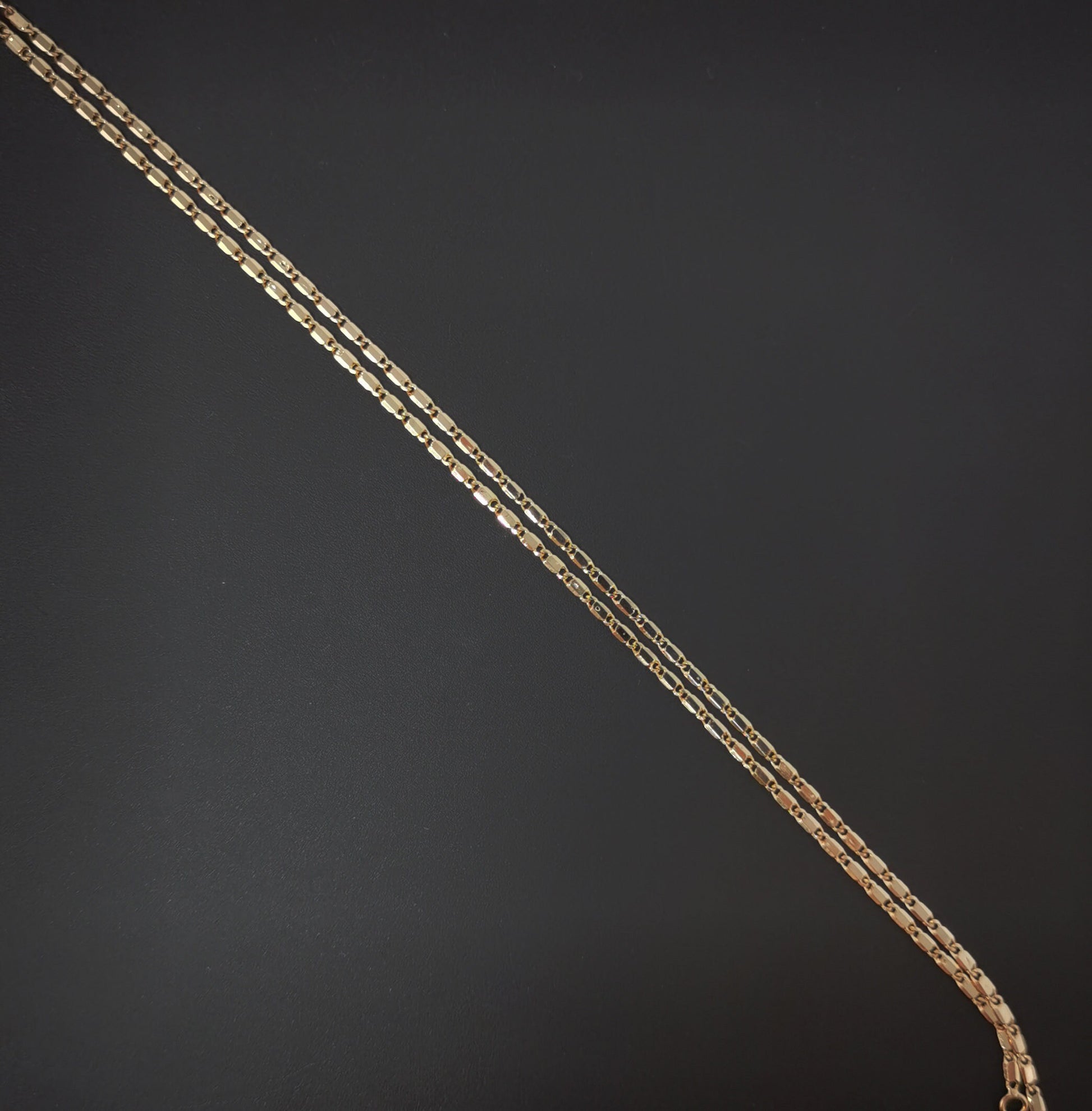 1pc 15.7'' Ready to Use 18K Gold Filled Unique Necklace Chain, Layering Plate Lock Chain Dainty Necklace, for Pendant Charm Necklace, 511