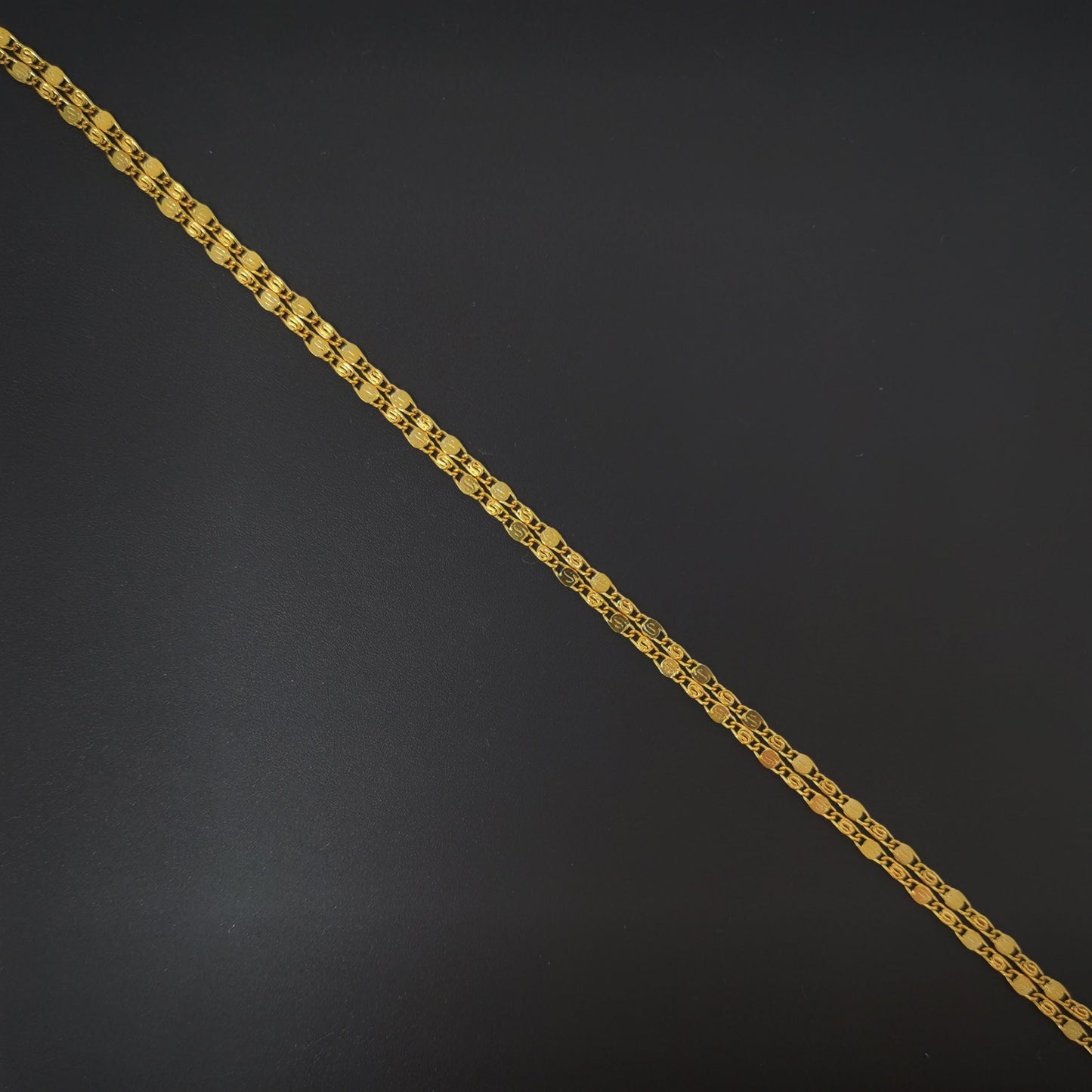 1pc 17.5'' Ready to Use 24K Gold Unique Necklace Chain, Layering Plate Lock Chain Dainty Necklace, Perfect for Pendant Necklace, 778