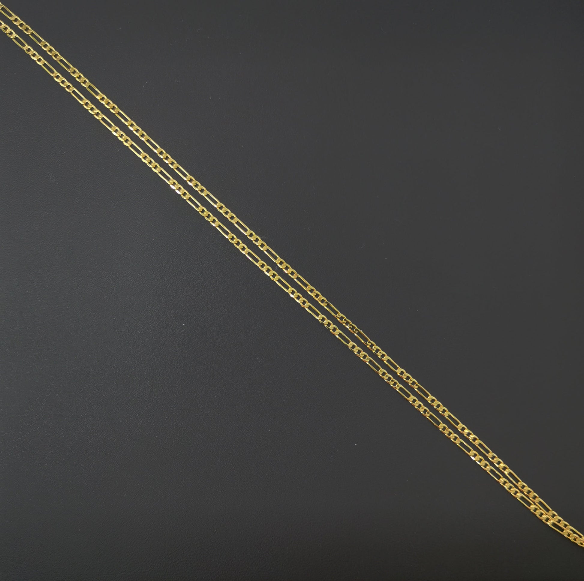 1pc 13.9'' Ready to Use Gold Figaro Necklace Chain, Layering Figaro Chain Dainty Necklace, Perfect for Pendant Charm Necklace, 855