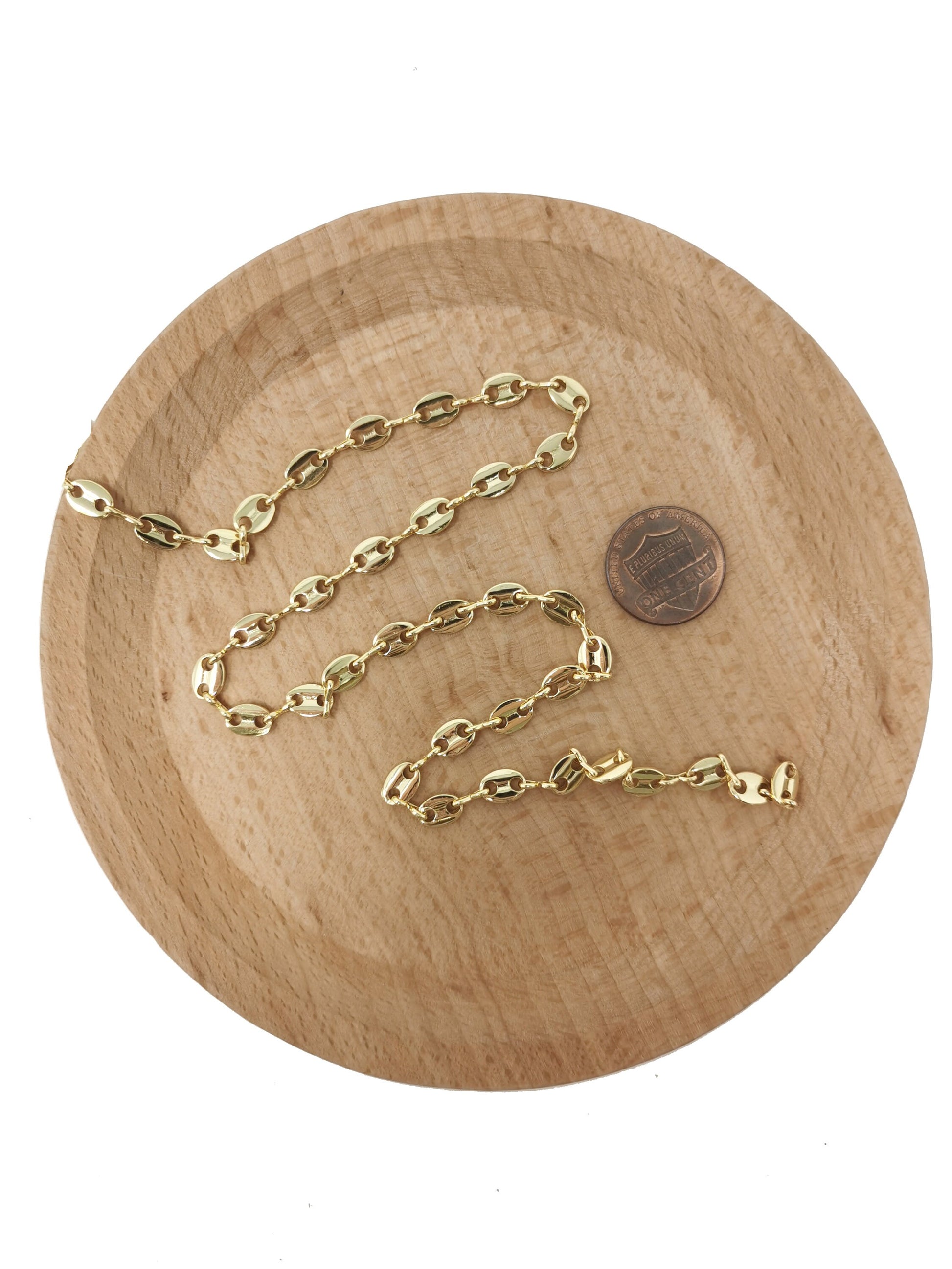14K Gold Filled Anchor Chain by Yard, Gold Filled Round Oval Disc Chain by Foot,Wholesale bulk Roll Chain for Jewelry Making,Thick 0.5mm, 33