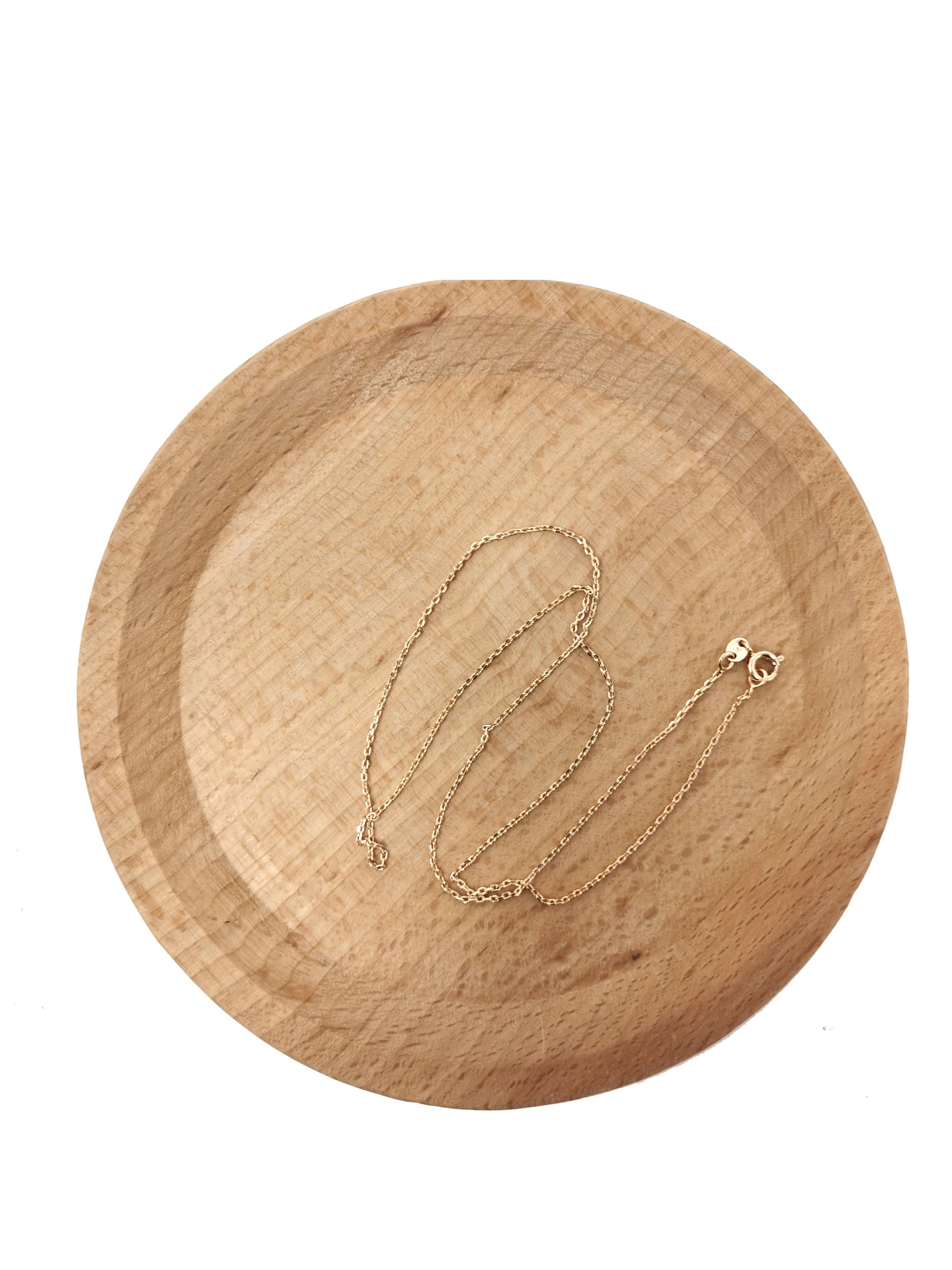 1pc 17.7'' Ready to Use 18K Gold Thin Rolo Necklace Chain, Layering Rolo Chain Dainty Necklace, For Pendant Charm Necklace Making,575