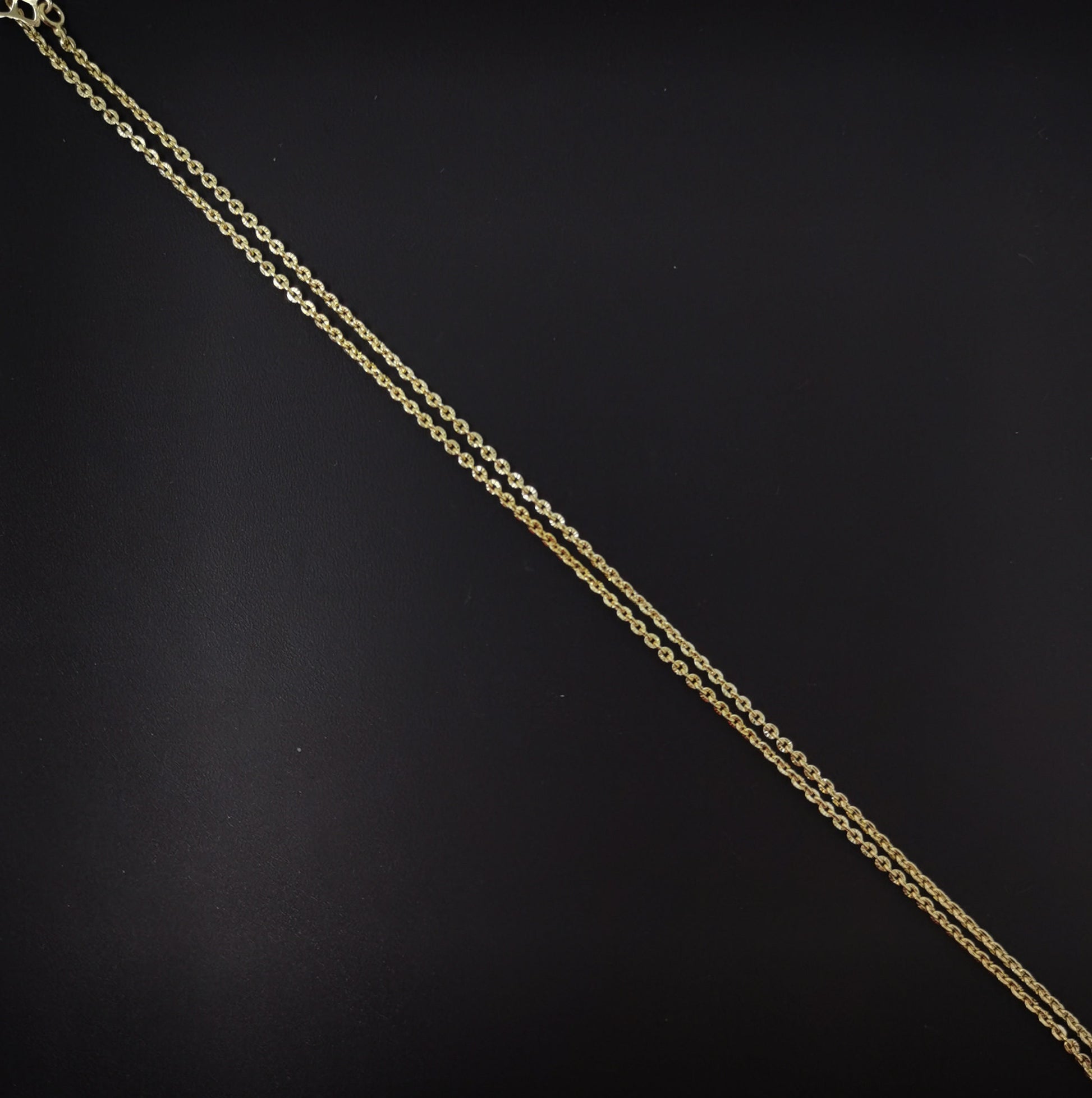 1pc 15.7'' Ready to Use 14K Gold Filled Thin Rolo Necklace Chain, Layering Rolo Chain Dainty Necklace, For Pendant Charm Necklace Making-542