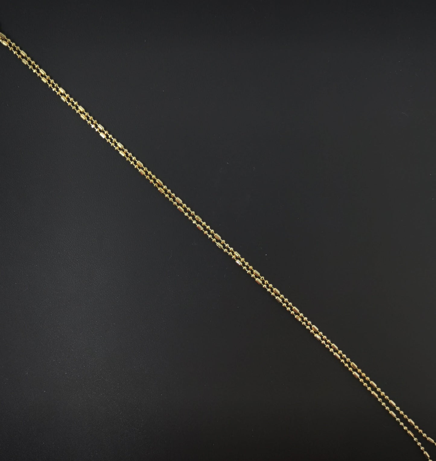 1pc 15.7'' Ready to Use 14K Gold Filled Bead Necklace Chain, Layering Beaded Chain, Dainty Beaded Necklace,Pendant Charm Necklace Making 549