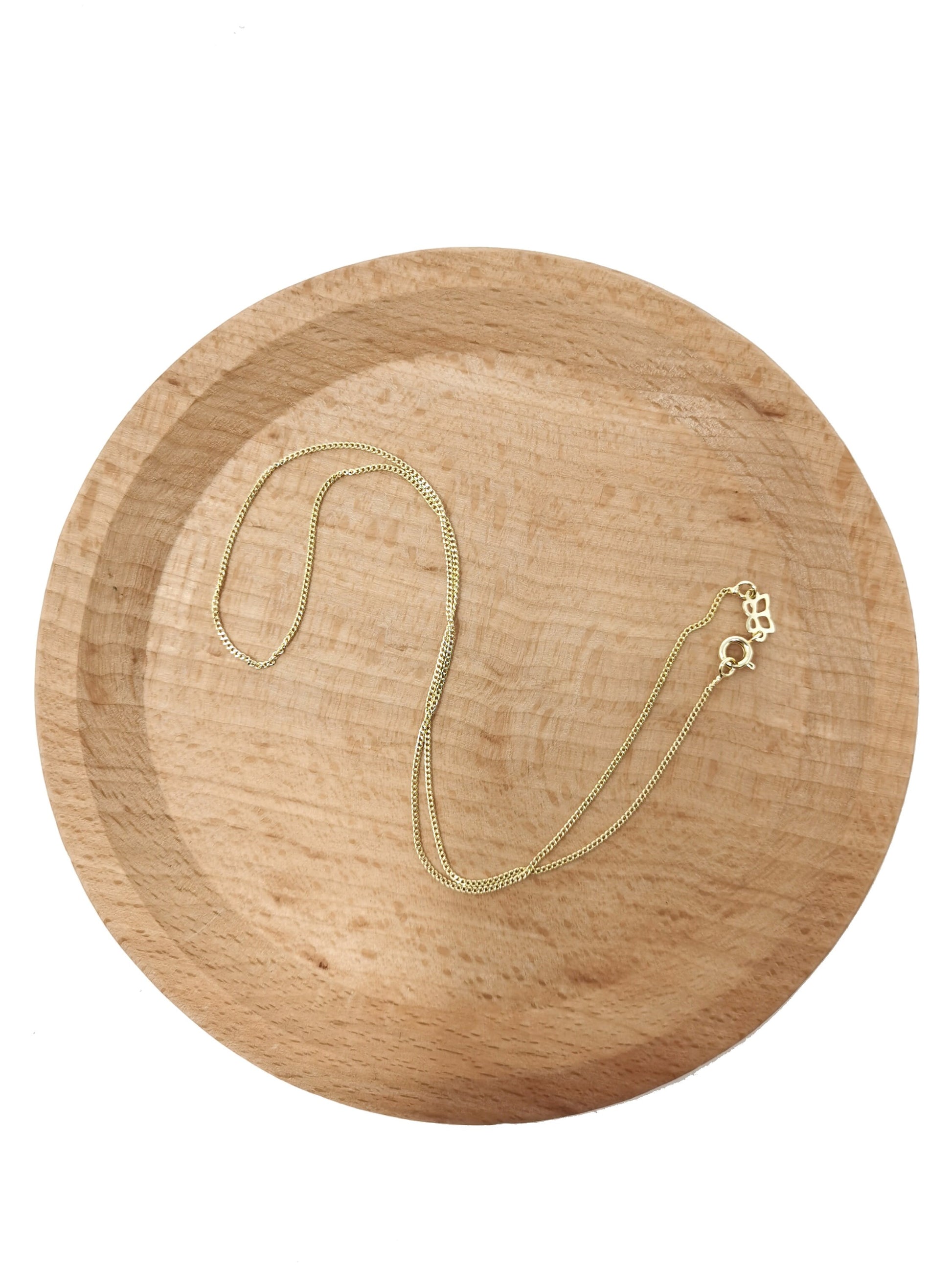 1pc 17.7'' Ready to Use Gold Cuban Curb Necklace Chain, Layering Curb Chain Dainty Necklace, For Necklace Making, CN- 601