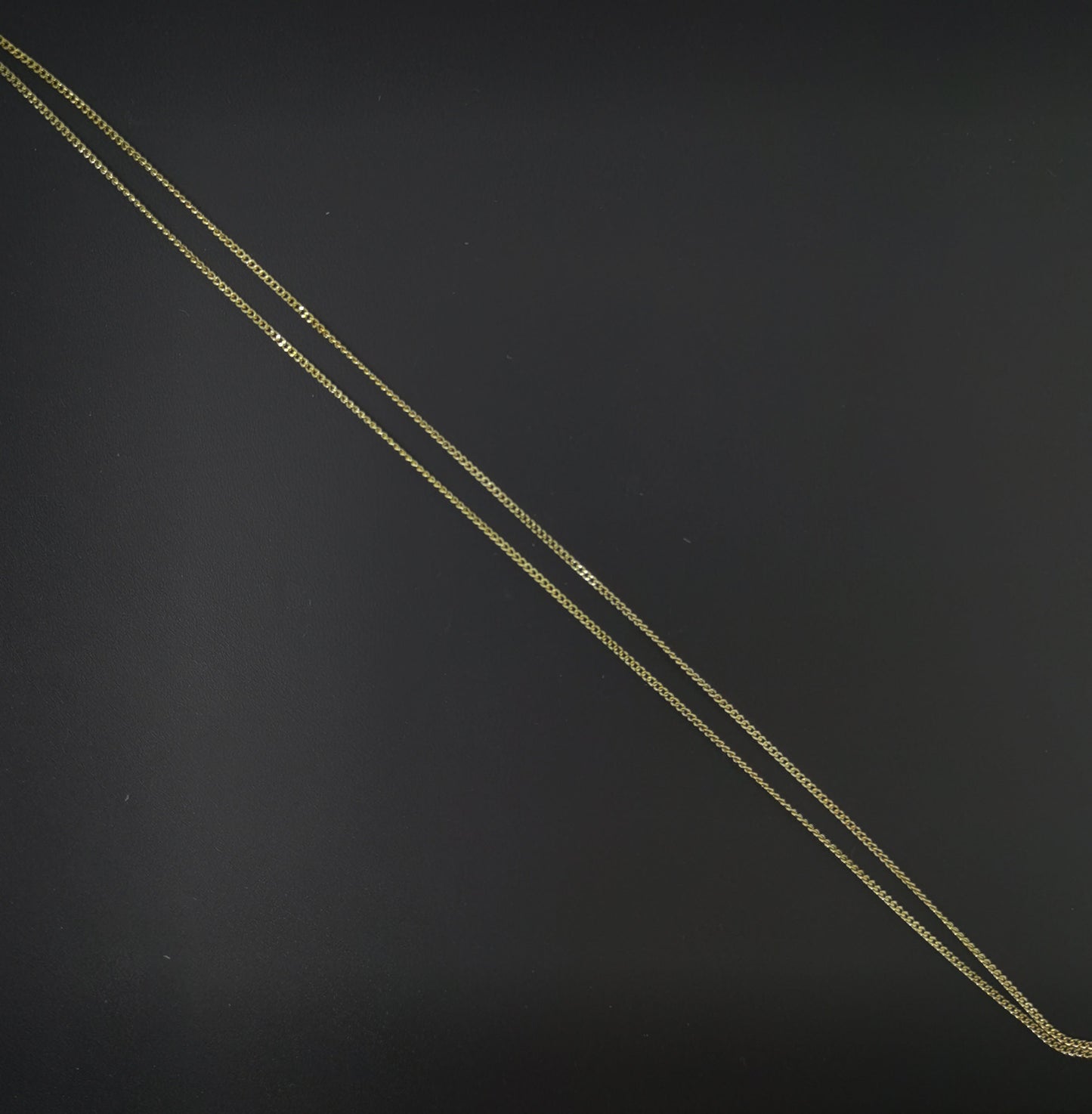 1pc 17.7'' Ready to Use Gold Cuban Curb Necklace Chain, Layering Curb Chain Dainty Necklace, For Necklace Making, CN- 601