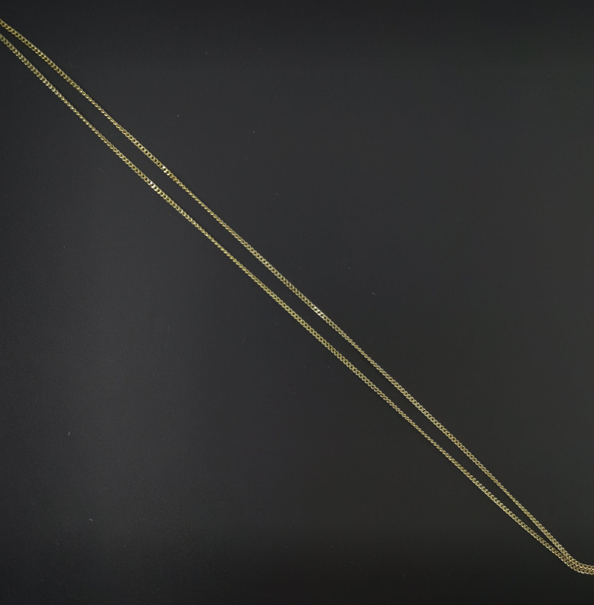 1pc 17.7'' Ready to Use Gold Cuban Curb Necklace Chain, Layering Curb Chain Dainty Necklace, For Necklace Making, CN- 601