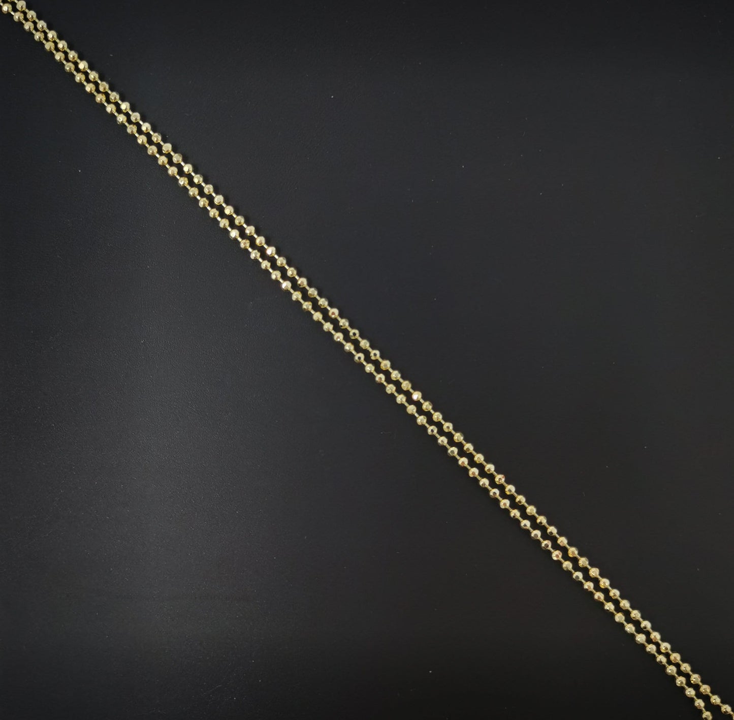 1pc 17.7'' Ready to Use 14K Gold Filled Bead Necklace Chain, Layering Beaded Chain, Dainty Beaded Necklace,Pendant Charm Necklace Making,578