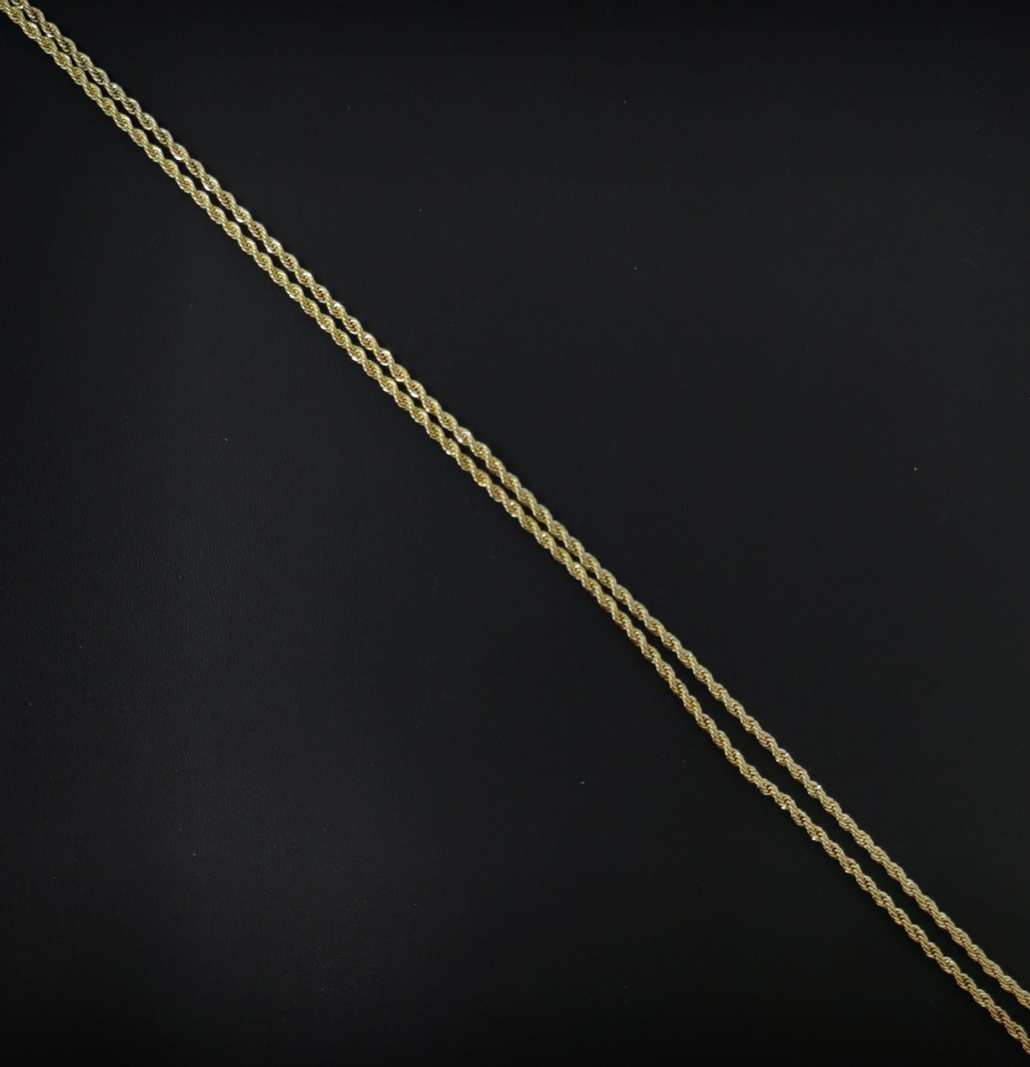 19.6'' Ready to Use Necklace Gold Rope Necklace Chain, Layering Rope Chain Dainty Necklace, For Pendant Charm Necklace Making 2.7mm thicknes