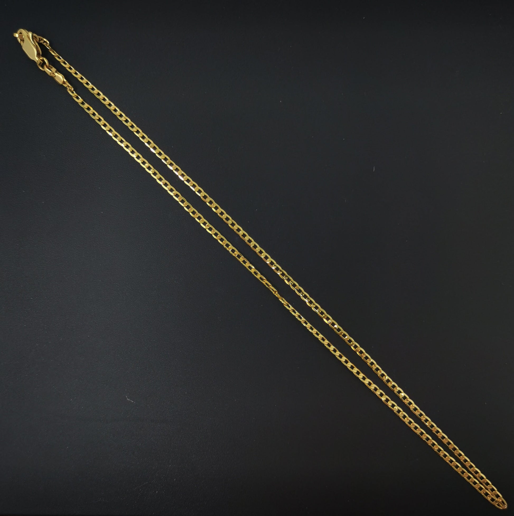 1pc 23.9'' Ready to Use 24K Gold Cuban Curb Necklace Chain,Layering Curb Chain Dainty Necklace, For Pendant Charm Necklace,933