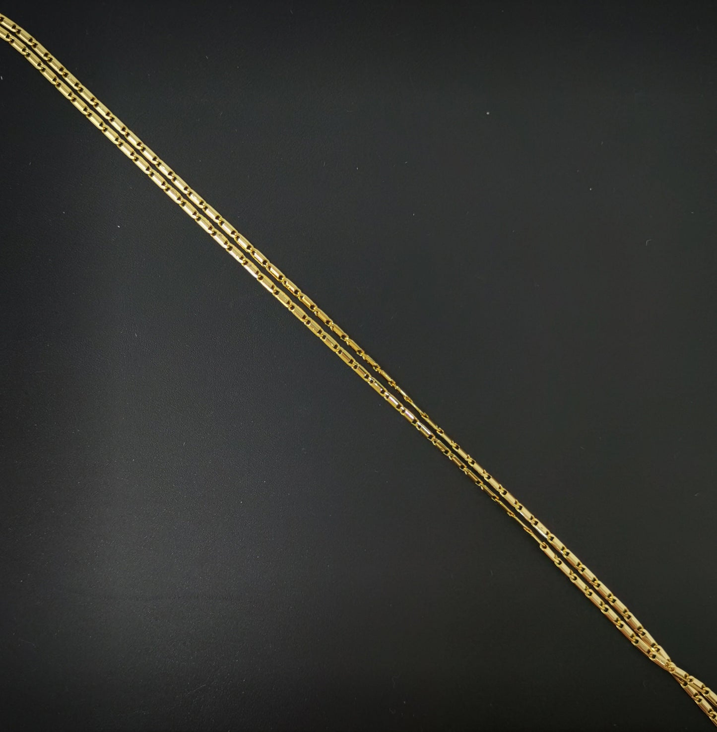 1pc 17.5'' Ready to Use 24K Gold Unique Necklace Chain,Layering Plate Lock Chain Dainty Necklace, Perfect for Pendant Charm, CN-584