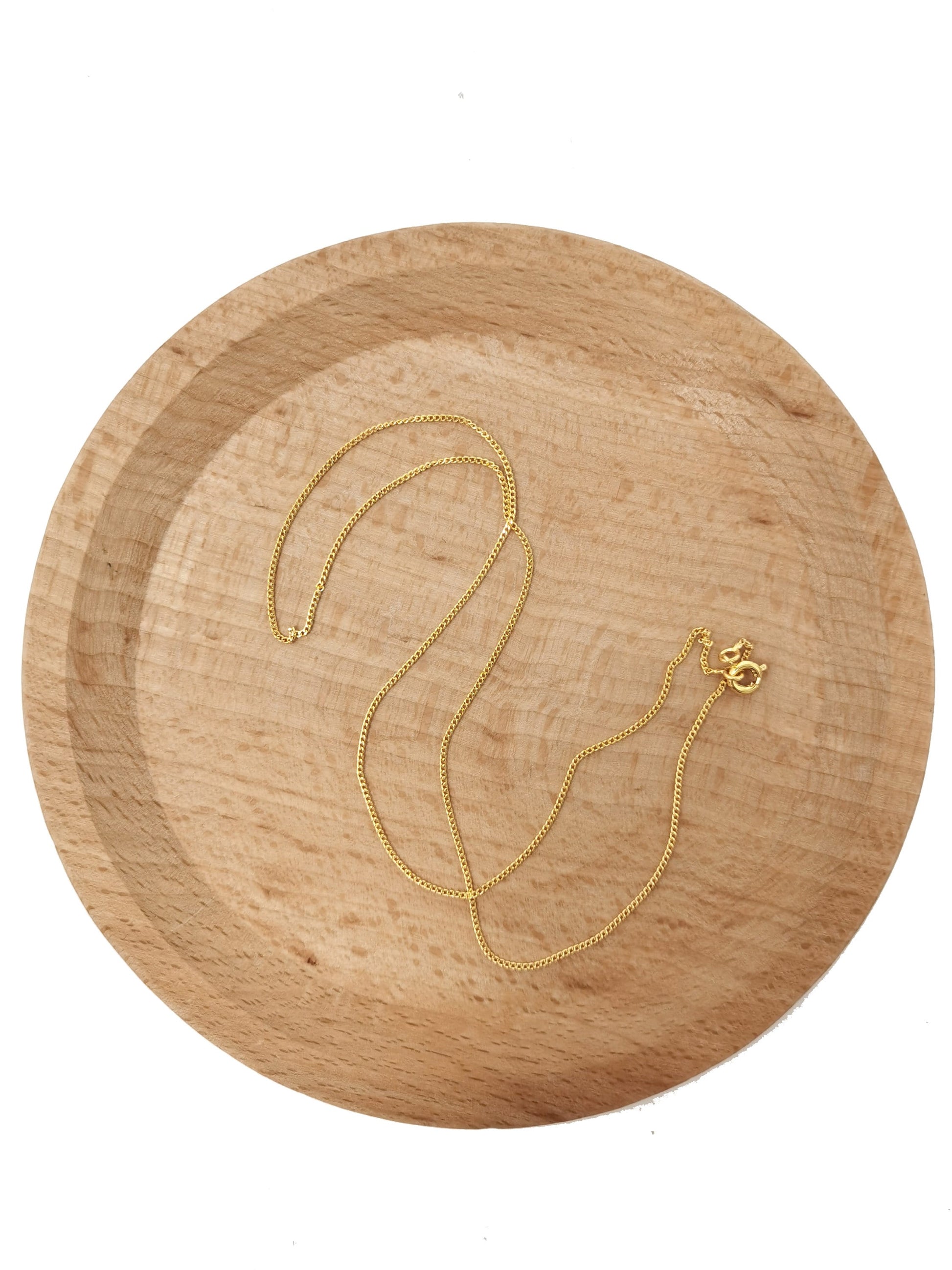1pc 17.7'' Ready to Use 24K Gold Filled Herringbone Curb Necklace Chain, Layer Curb Chain Dainty Necklace, Pendant Charm Necklace Making,598
