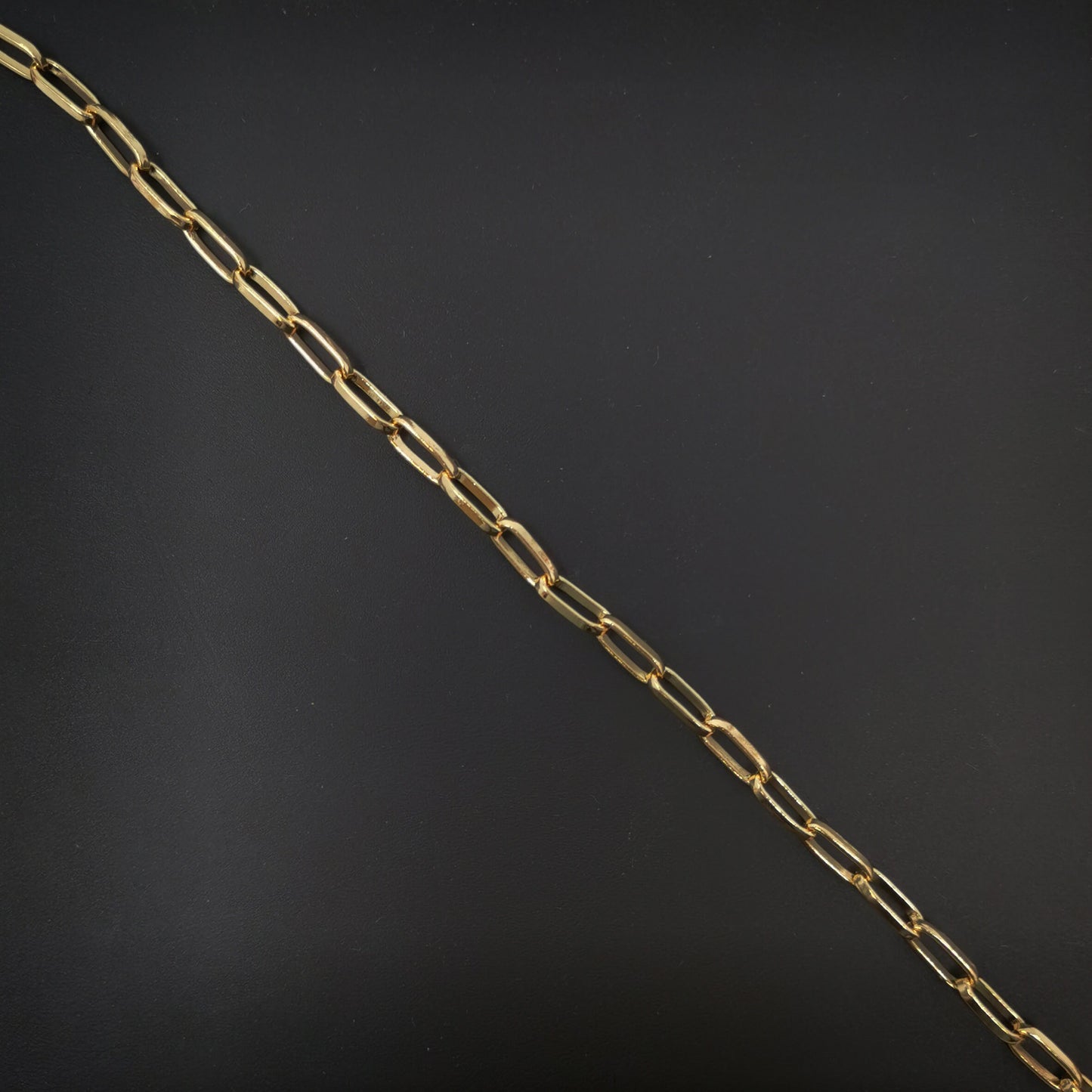 Open / Closed Gold Paperclip Chain by Yard, Oval Link Chain, Wholesale bulk Roll Chain for Jewelry Making, Thickness 1.5mm,6 / 67