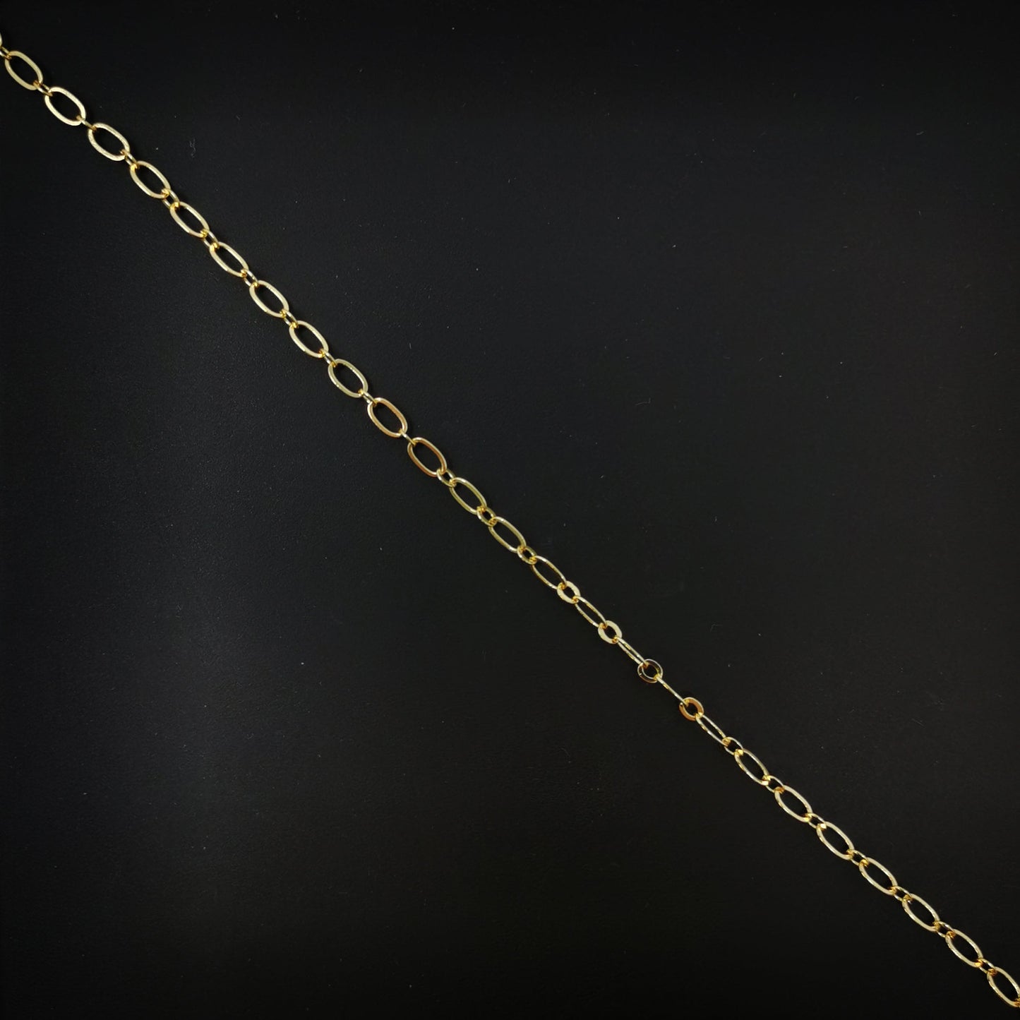 24K Gold Filled Paperclip Chain by Yard, Gold Filled Oval Cable Chain, Wholesale bulk Roll Chain for Jewelry Making, Thickness 0.5mm, 69