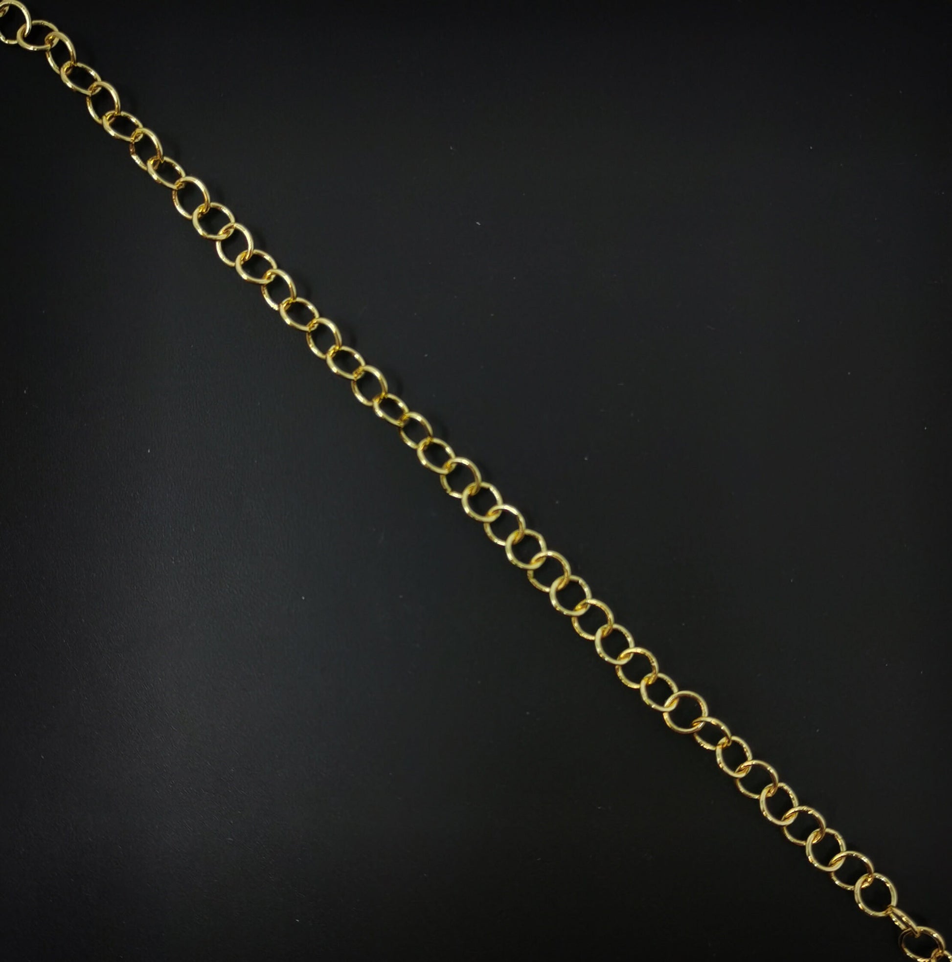 14K Gold Cable Chain by Yard, Cable Chain by Yard , Wholesale bulk Roll Chain for Jewelry Making, Thickness 0.8mm,79