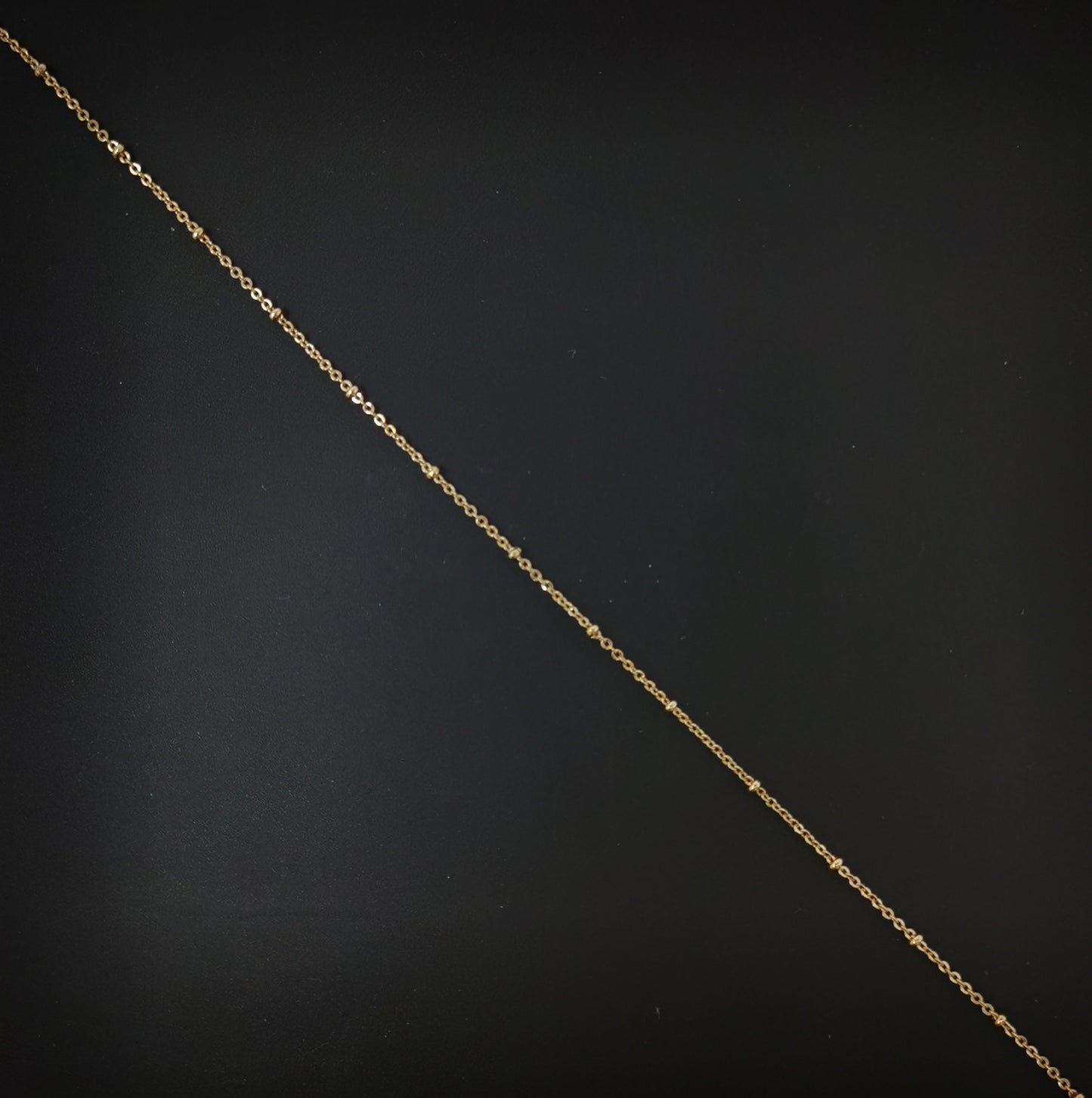 1pc 16.0'' Ready to Use 18K Gold Filled Oval Rolo Necklace Chain, Layering Rolo Chain Dainty Necklace, For Pendant Charm Necklace Making,671