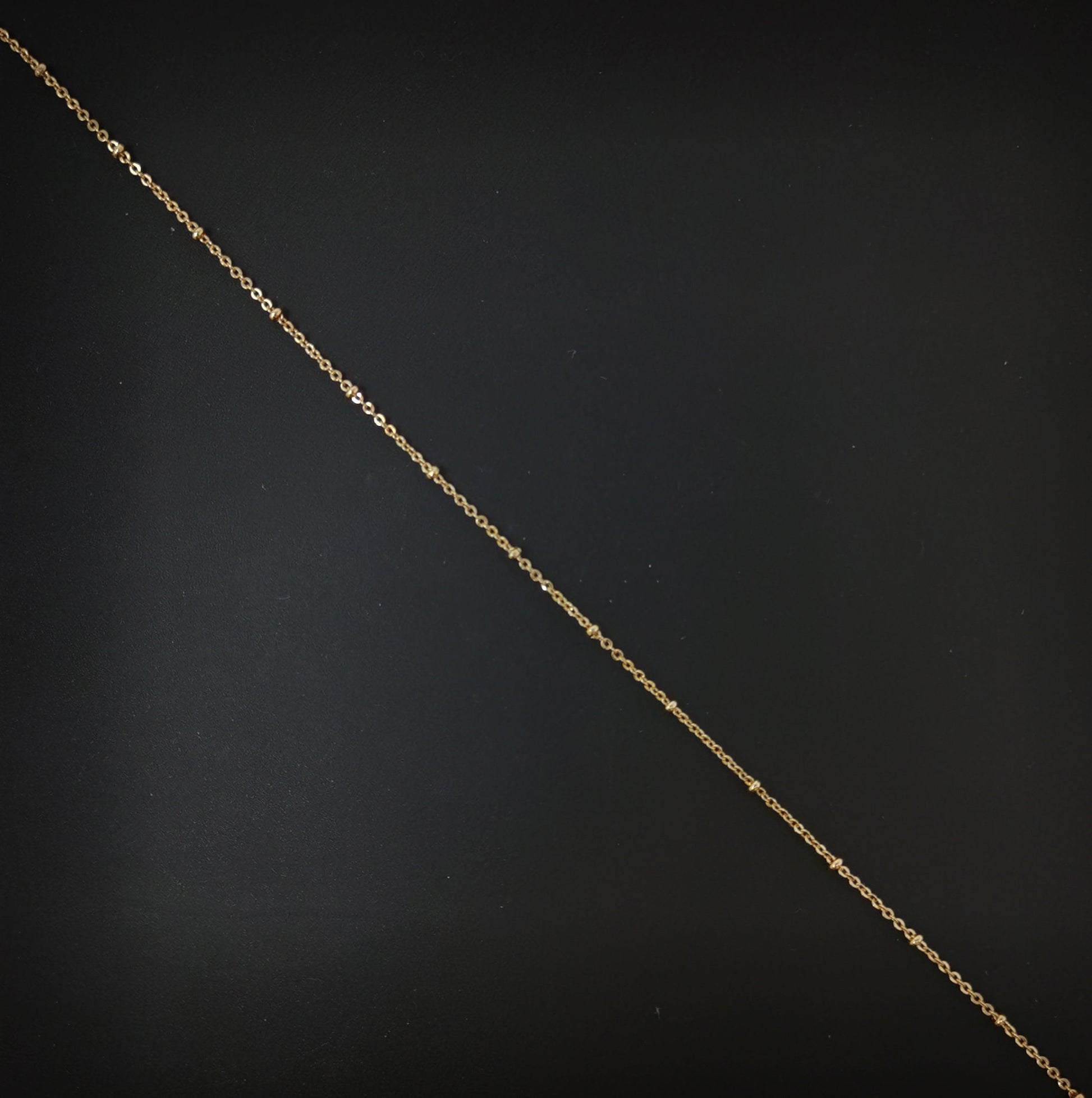 1pc 16.0'' Ready to Use 18K Gold Filled Oval Rolo Necklace Chain, Layering Rolo Chain Dainty Necklace, For Pendant Charm Necklace Making,671