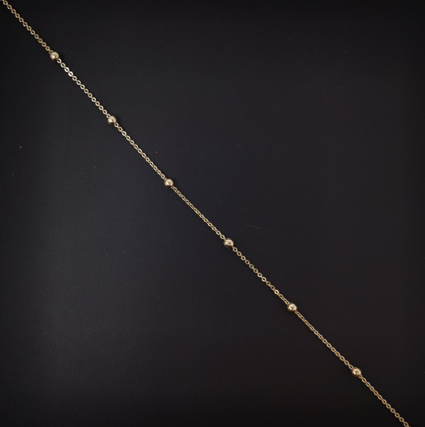 1pc 17.7'' Ready to Use 18K Gold Filled Oval Rolo Necklace Chain, Layering Rolo Chain Dainty Necklace, For Pendant Charm Necklace Making-651